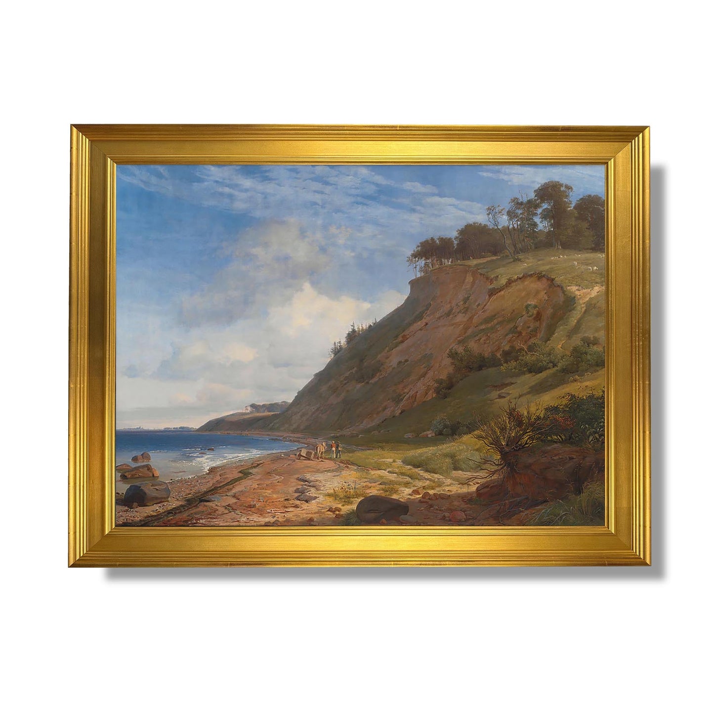 At Danish Coast. View from Kitnaes on Roskilde Fjord. Zealand - Johan Thomas Lundbye