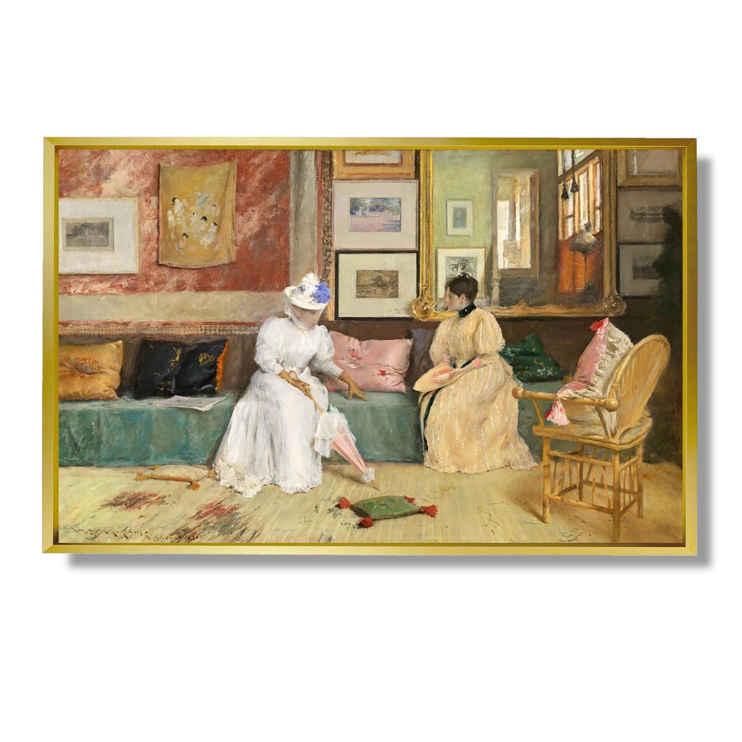 Ein freundlicher Anruf - William Merritt Chase