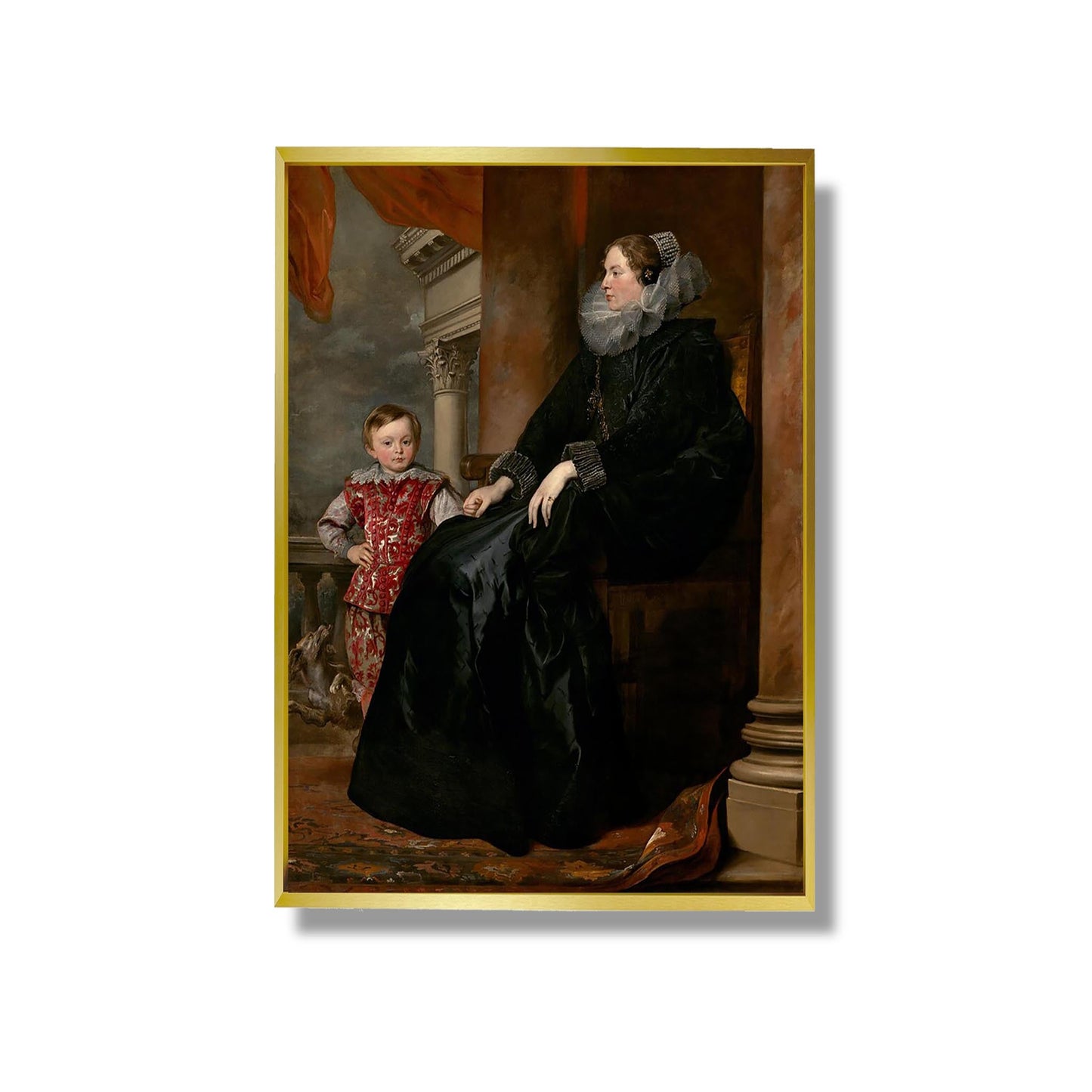 A Genoese Noblewoman and Her Son - Sir Anthony van Dyck