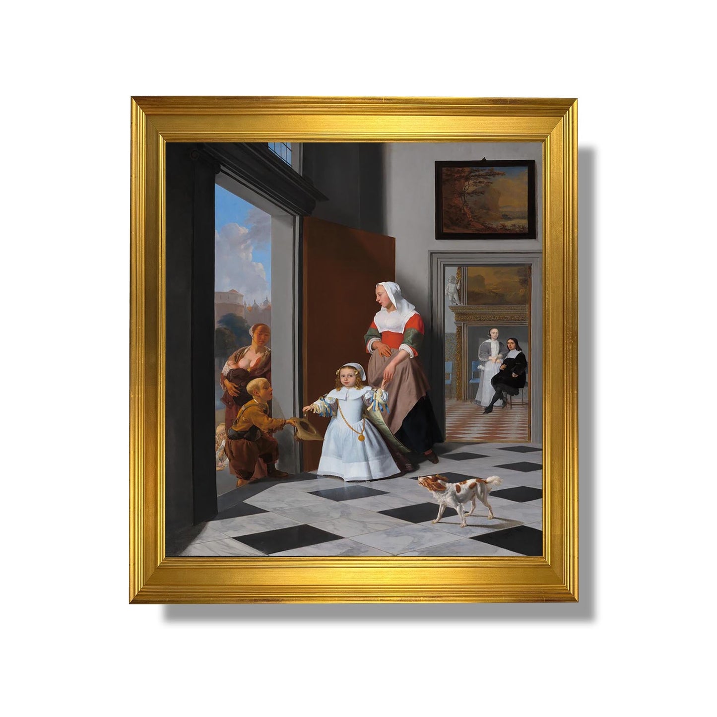 A Nurse and a Child in an Elegant Home - Jacob Ochtervelt