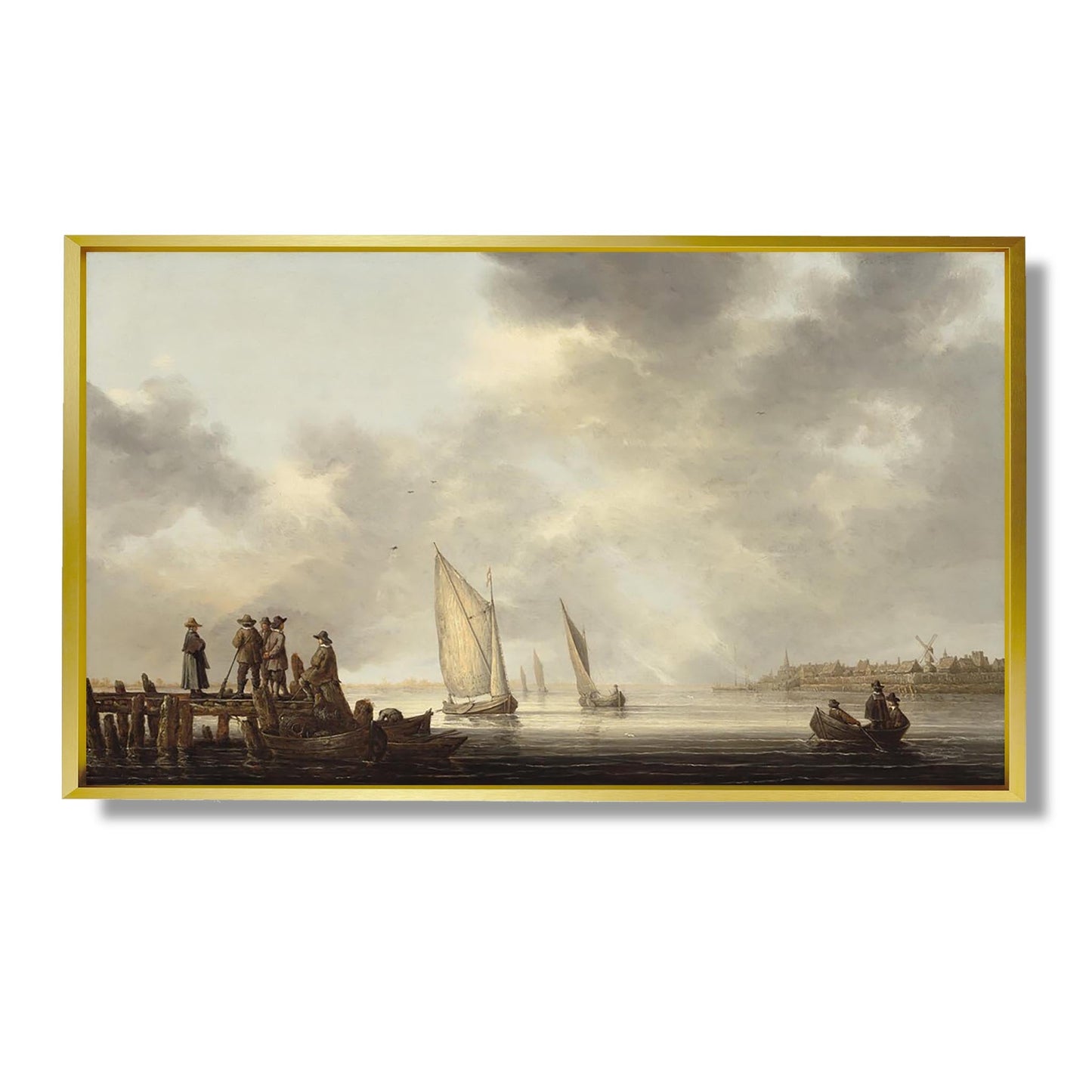 A Pier Overlooking Dordrecht - Aelbert Cuyp