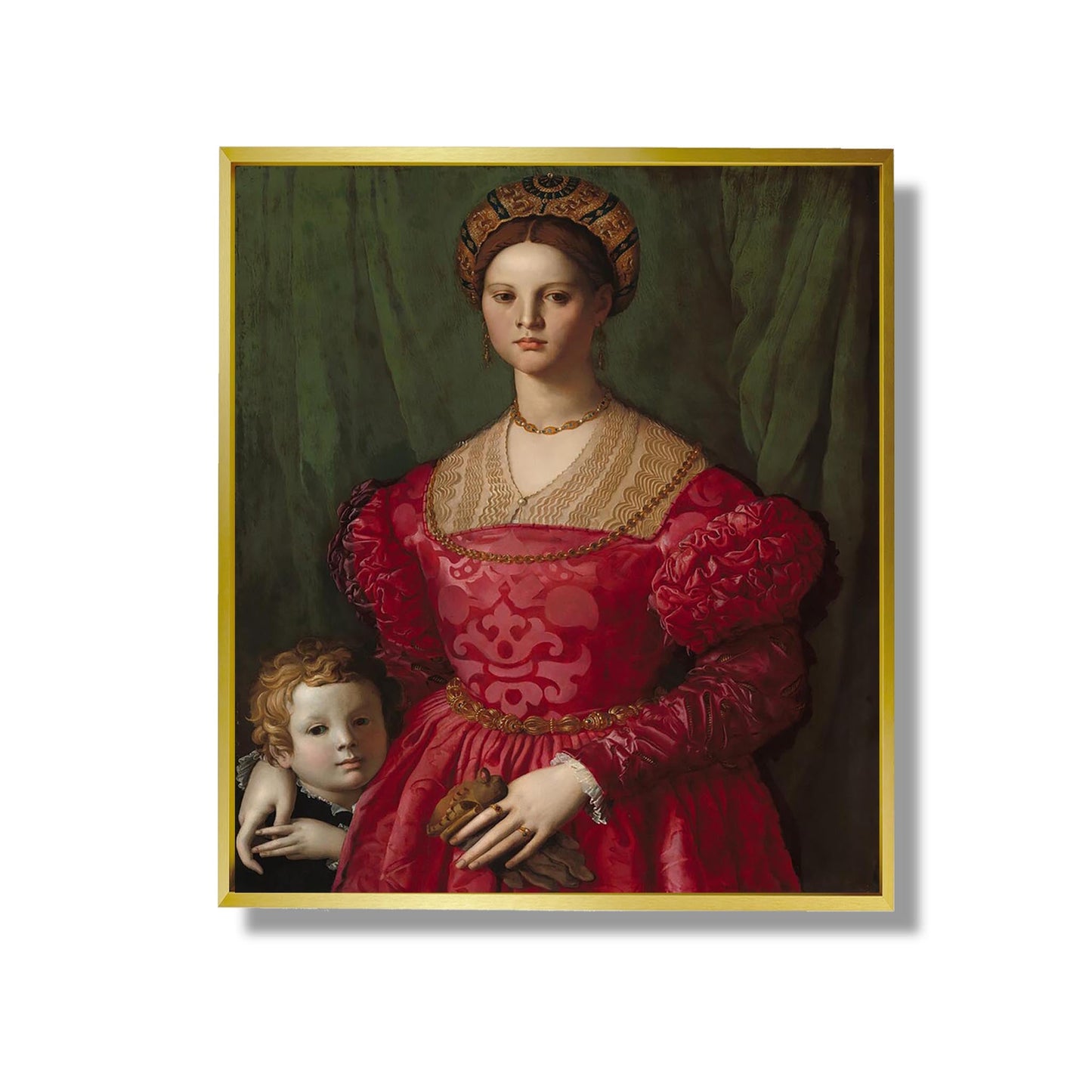 A Young Woman and Her Little Boy - Agnolo Bronzino