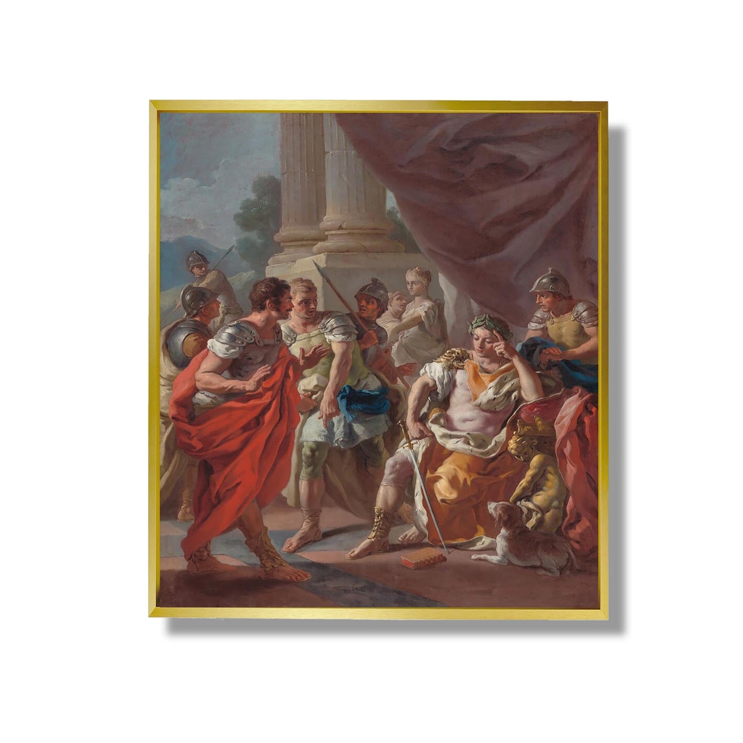 Alexander condemns false praise - Francesco de Mura