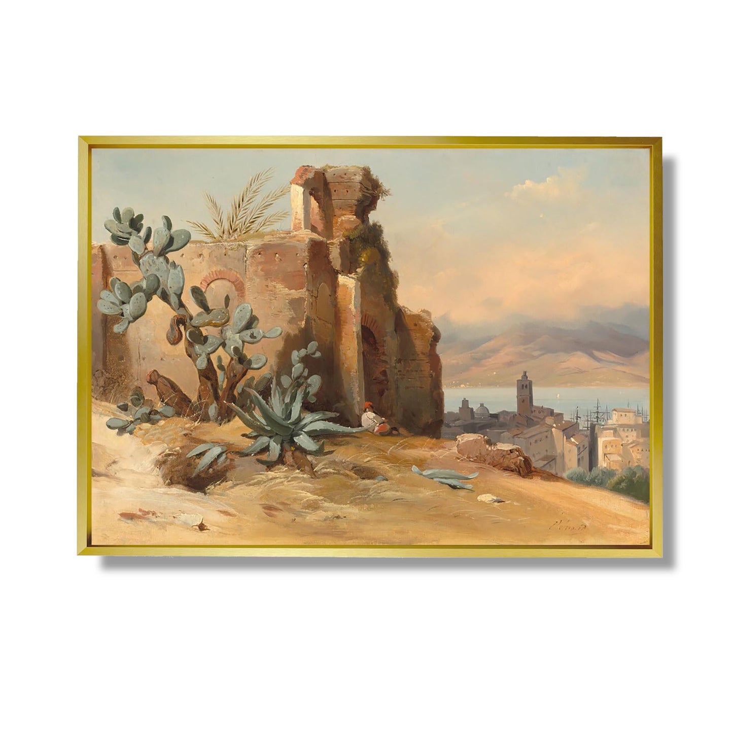 Antike Ruinen in der Nähe von Messina, Sizilien - Jean-Charles-Joseph Rémond