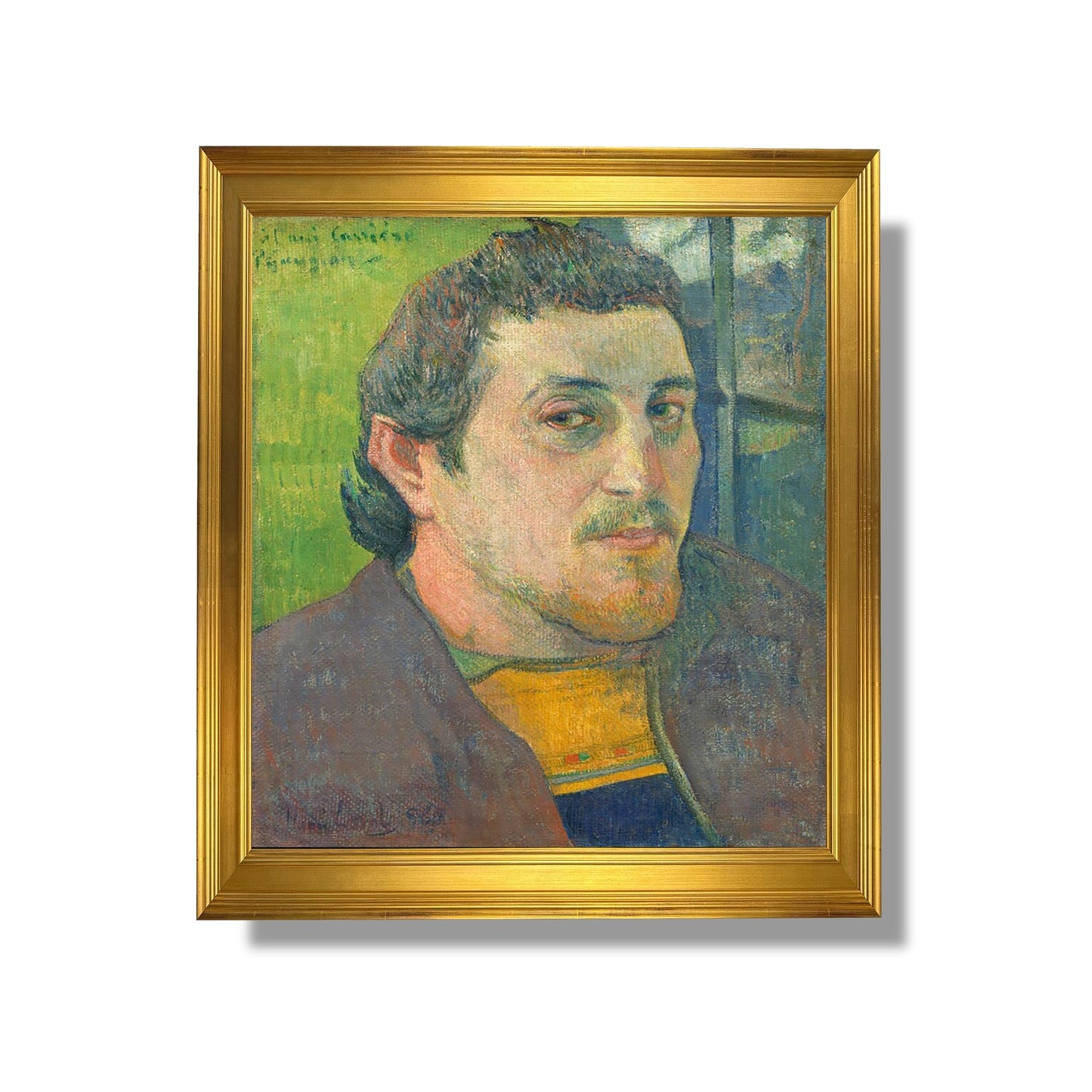Self-portrait dedicated to Carrière - Paul Gauguin
