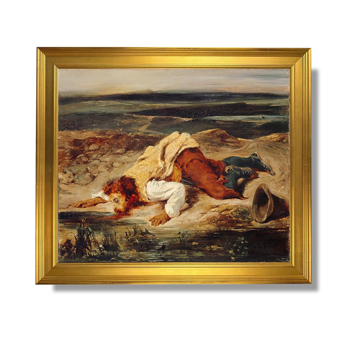 Verwundeter Räuber - Eugène Delacroix