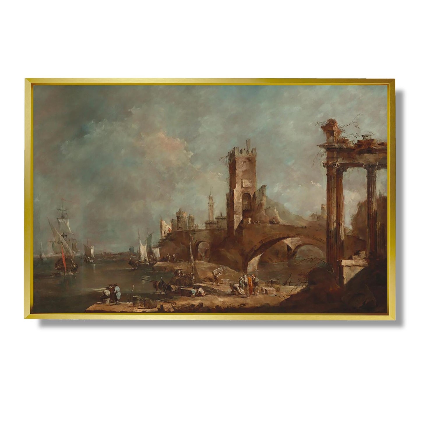 Caprice eines Hafens - Francesco Guardi