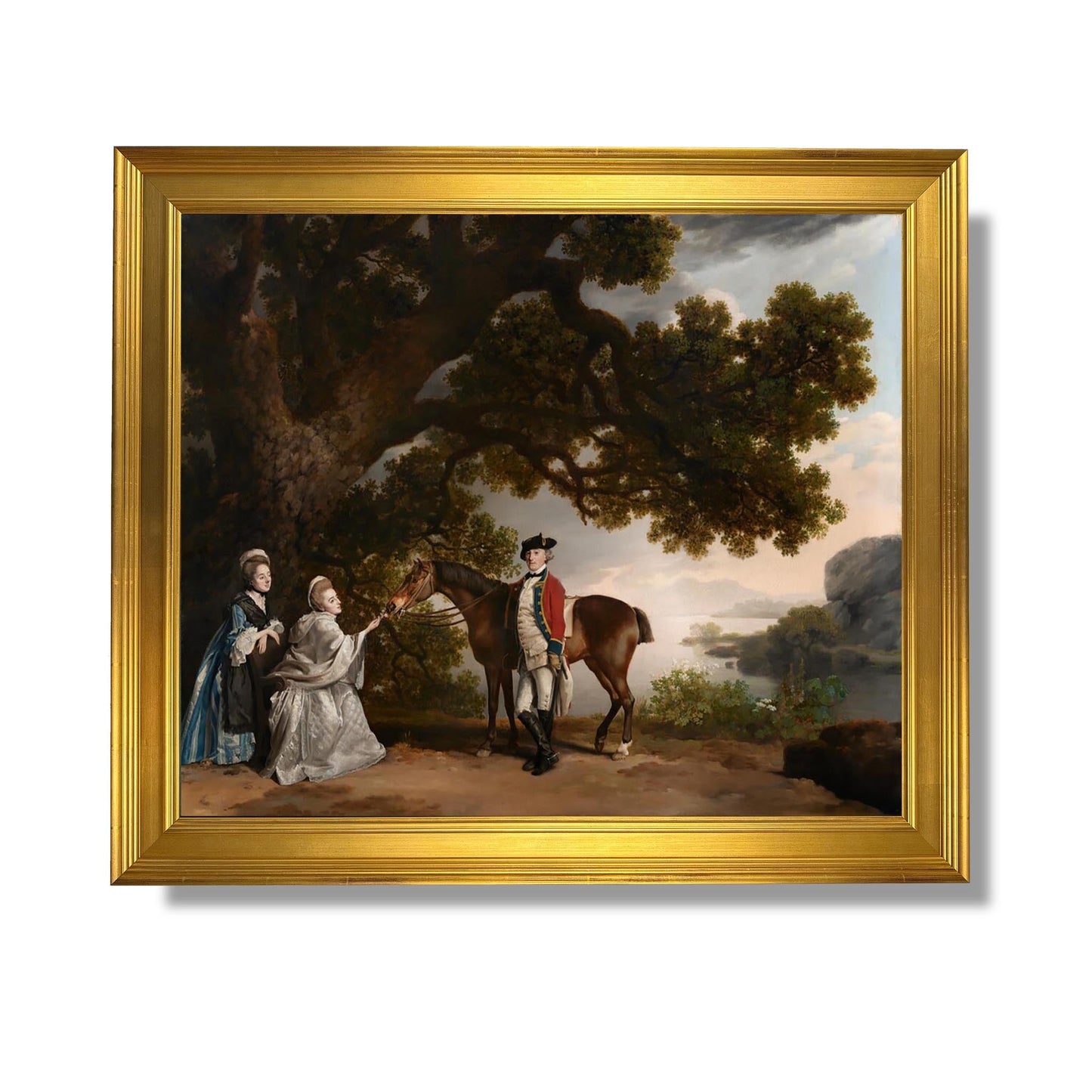 Captain Samuel Sharpe Pocklington with His Wife, Pleasance, and possibly His Sister, Frances - George Stubbs