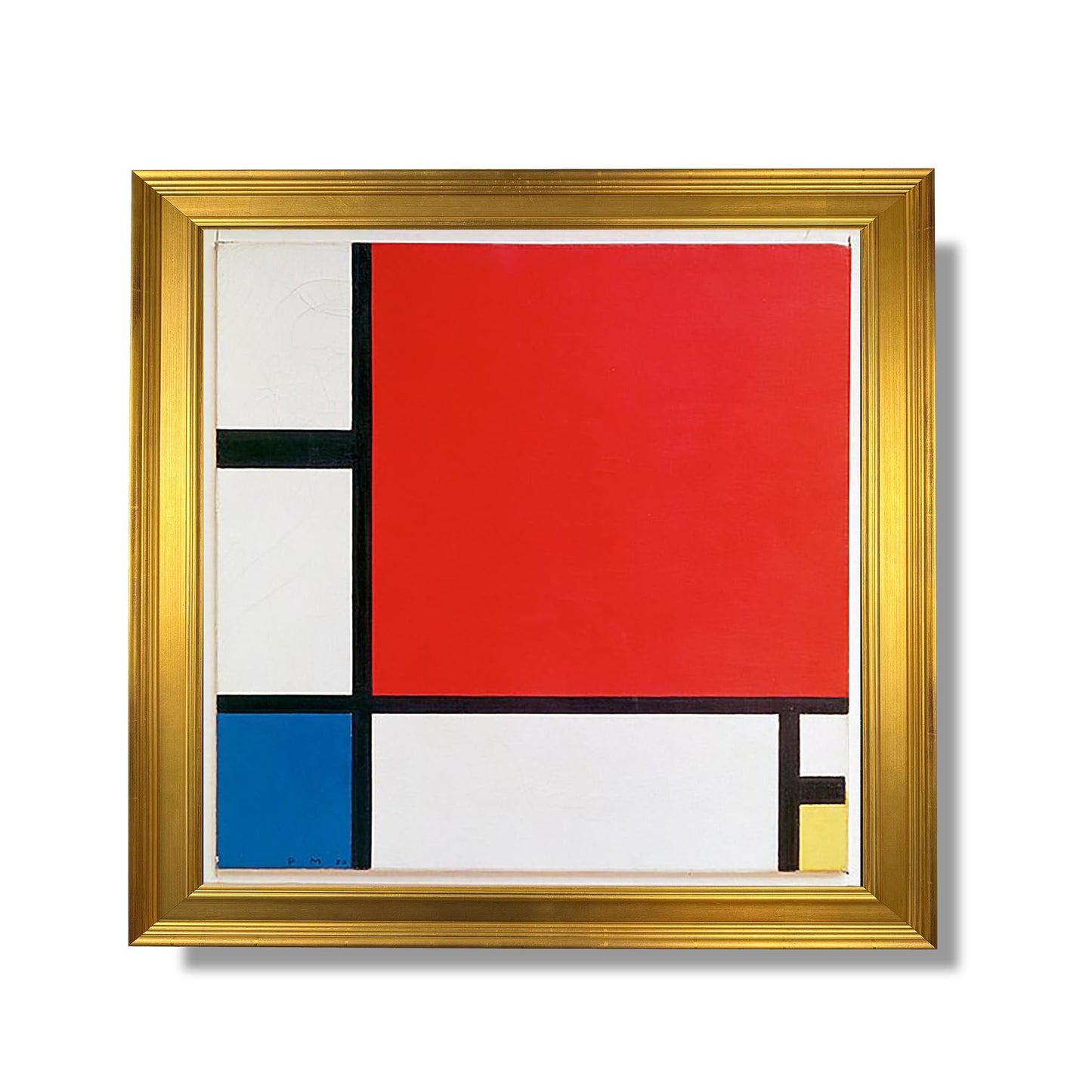 Komposition II in Rot, Blau und Gelb - Piet Mondrian