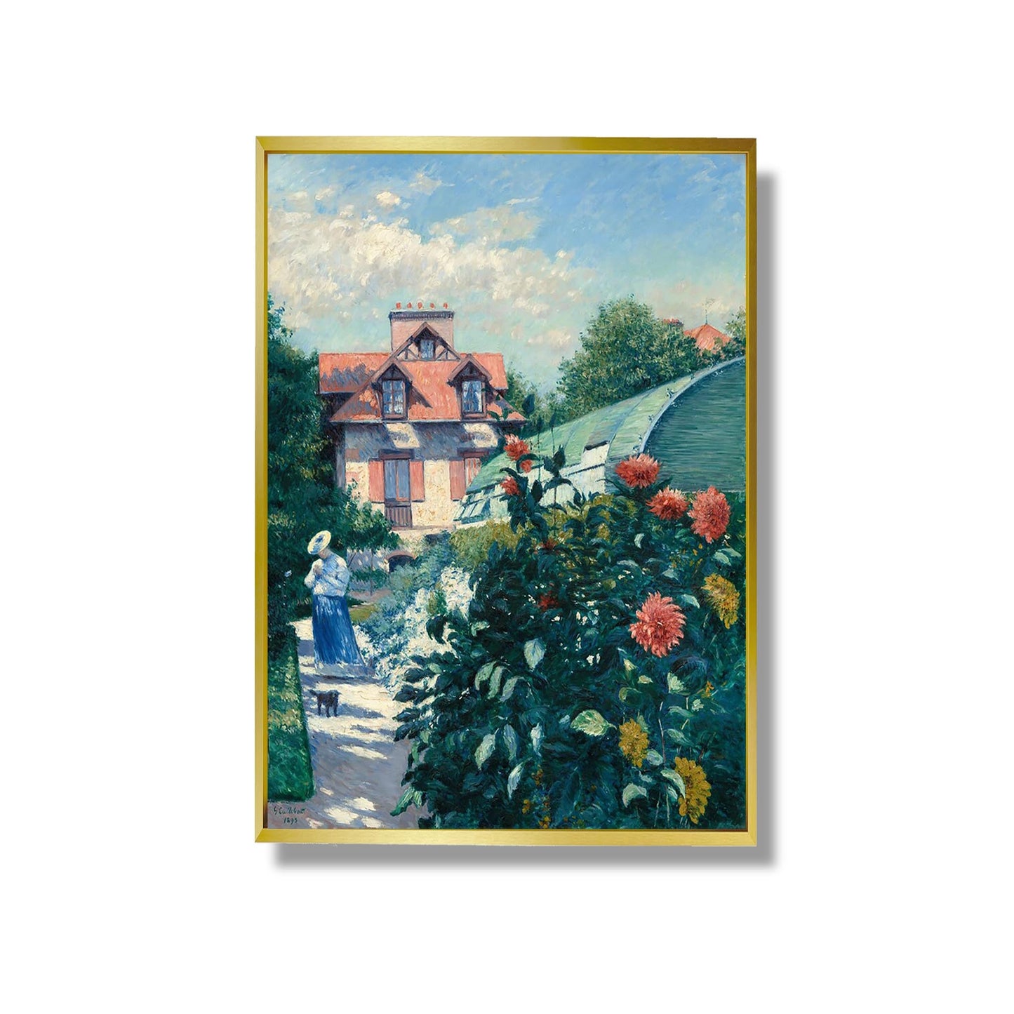 Dahlias, Jardin du Petit Gennevilliers - Gustave Caillebotte