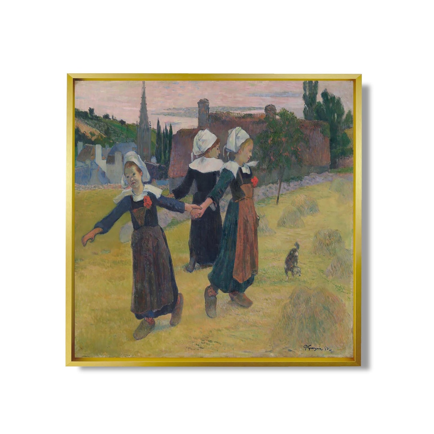 Tanz der bretonischen Mädchen, Pont-Aven - Paul Gauguin