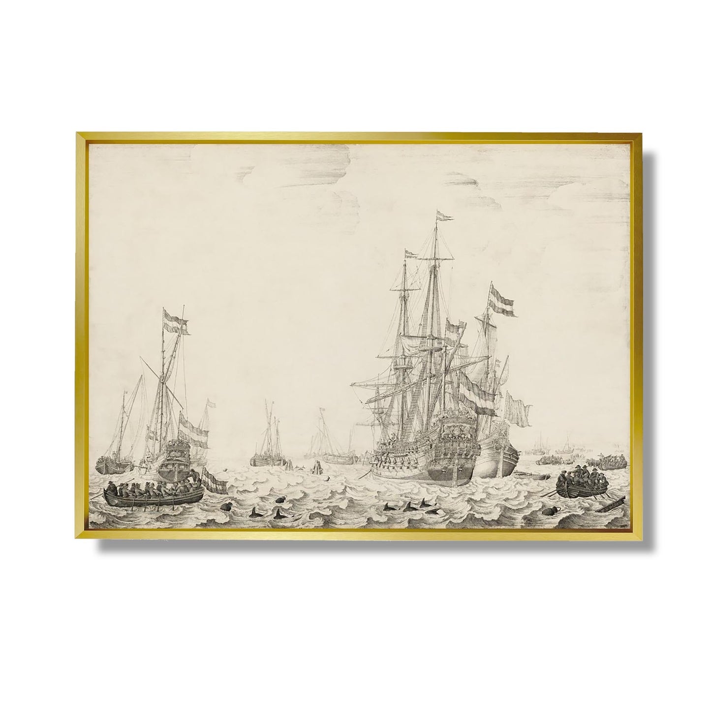 Dutch Ships near the Coast - Willem van de Velde the Elder