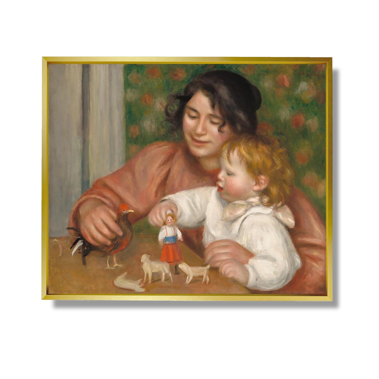 Kind mit Spielzeug - Gabrielle und der Sohn des Künstlers, Jean - Auguste Renoir