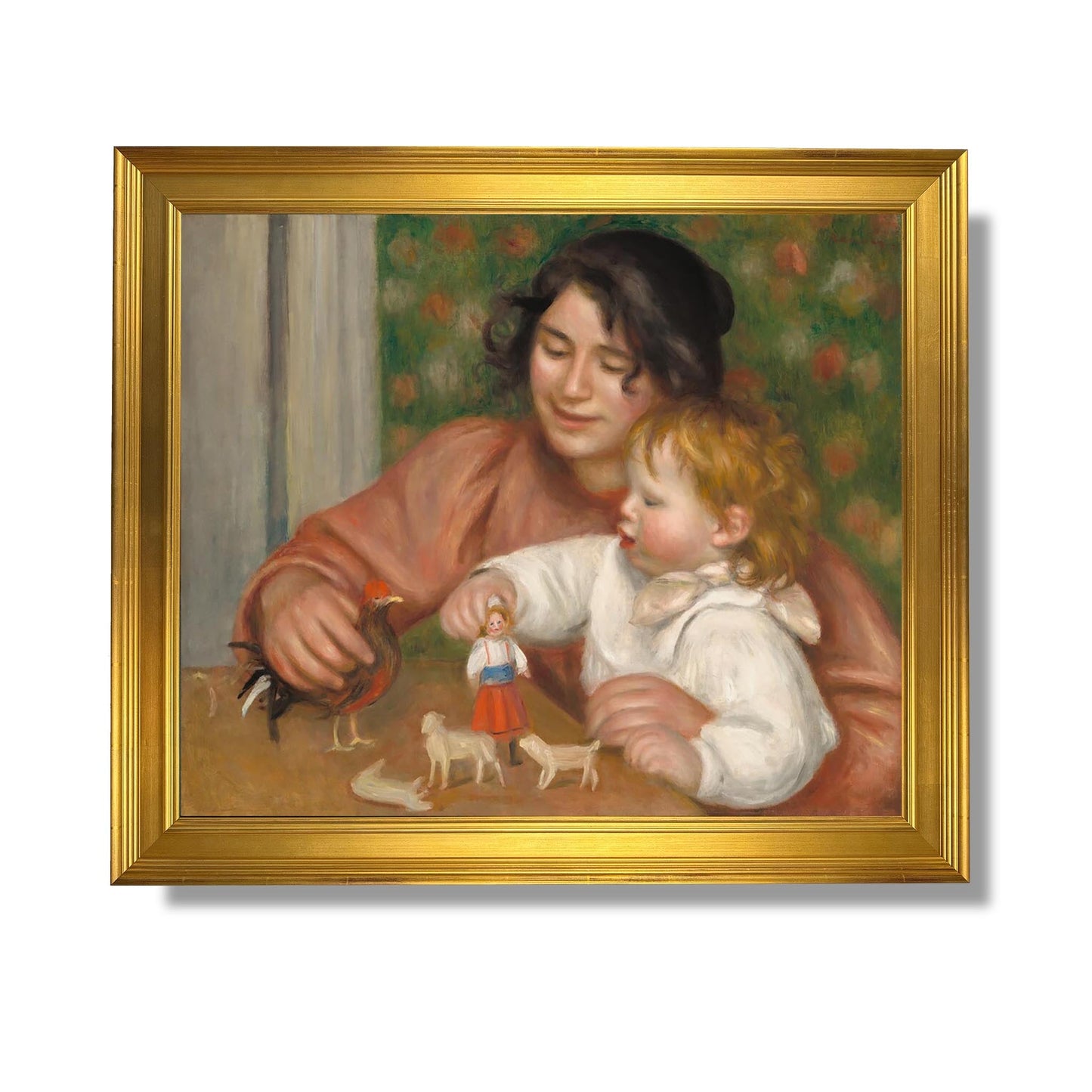 Enfant avec des jouets - Gabrielle et le fils de l'artiste, Jean - Auguste Renoir