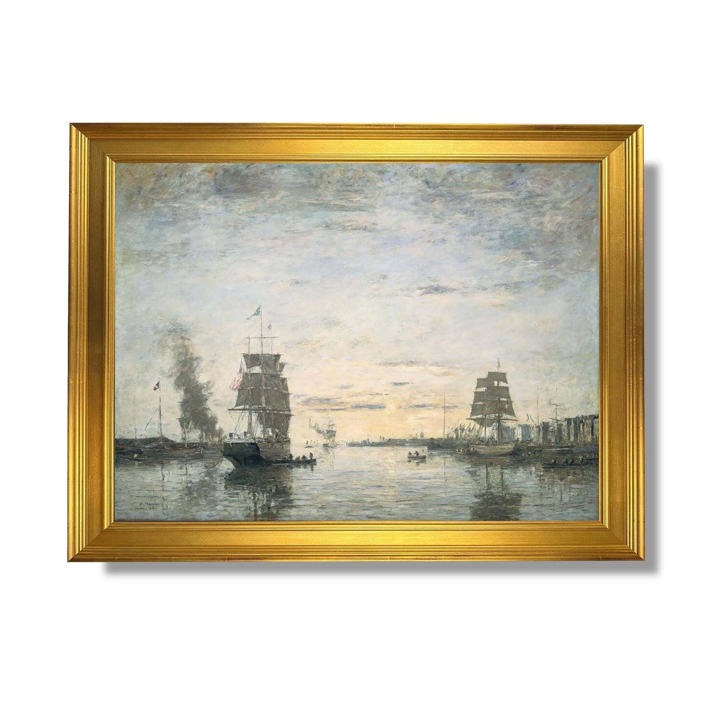 Entrée du Port, Le Havre - Eugène Boudin