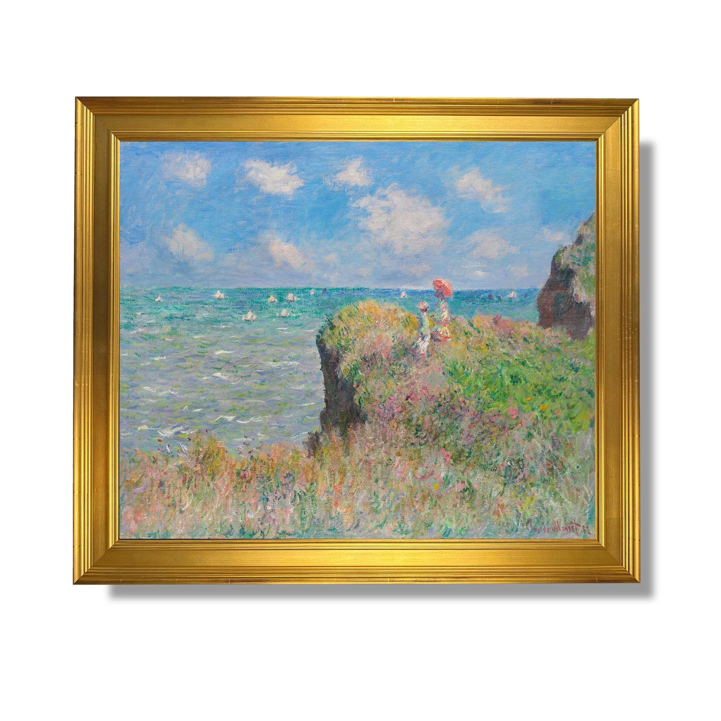 Cliffs at Pourville - Claude Monet