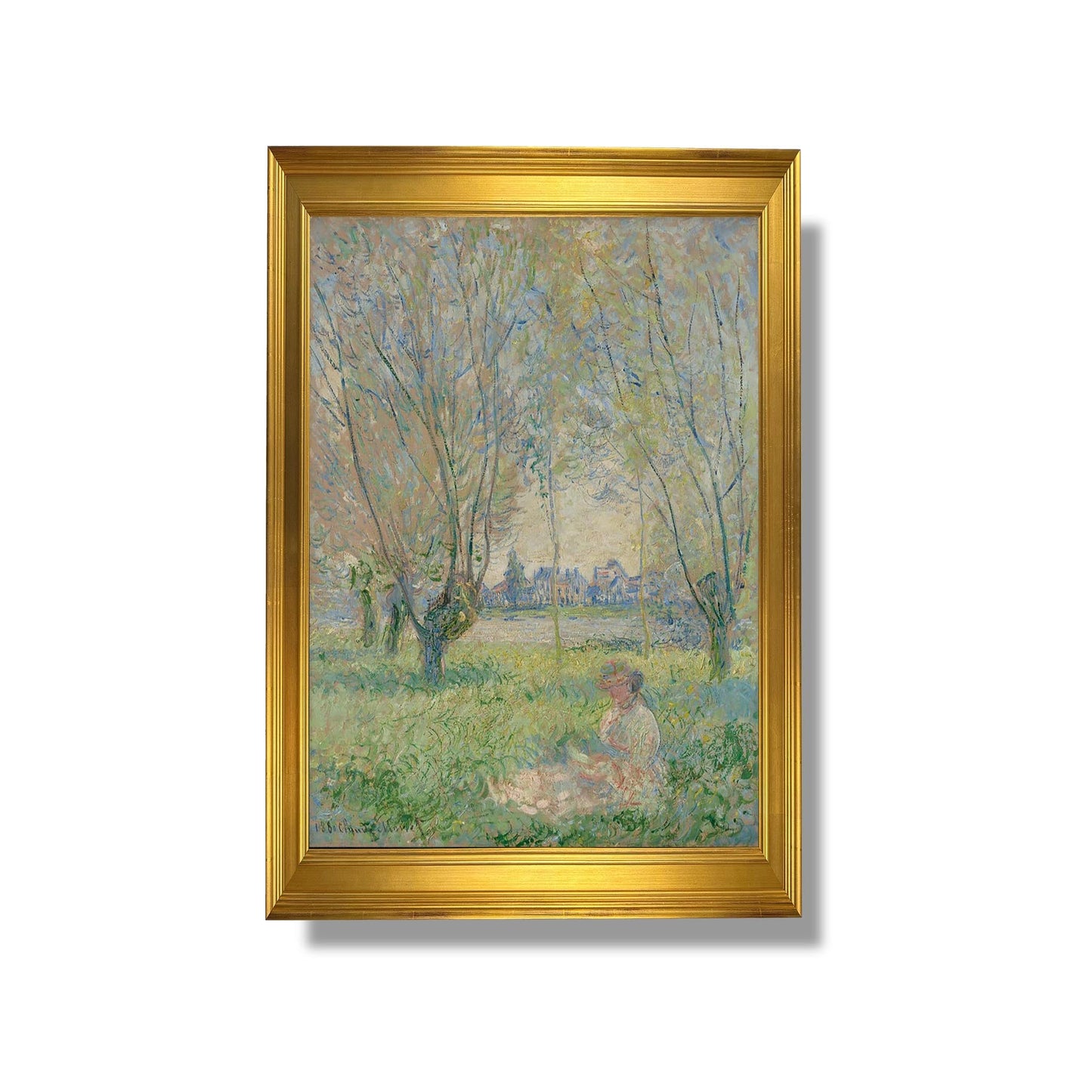 Femme Assise sous les Saules - Claude Monet