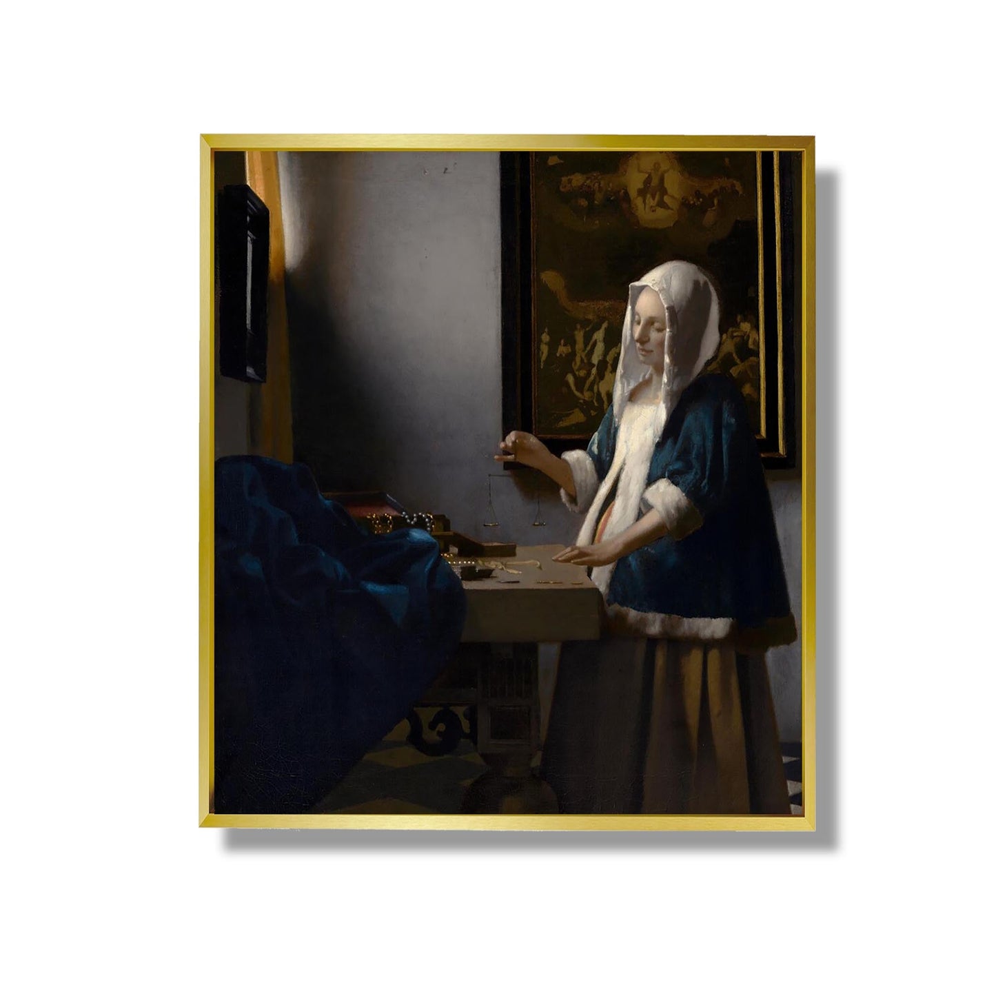 Femme tenant une balance - Johannes Vermeer