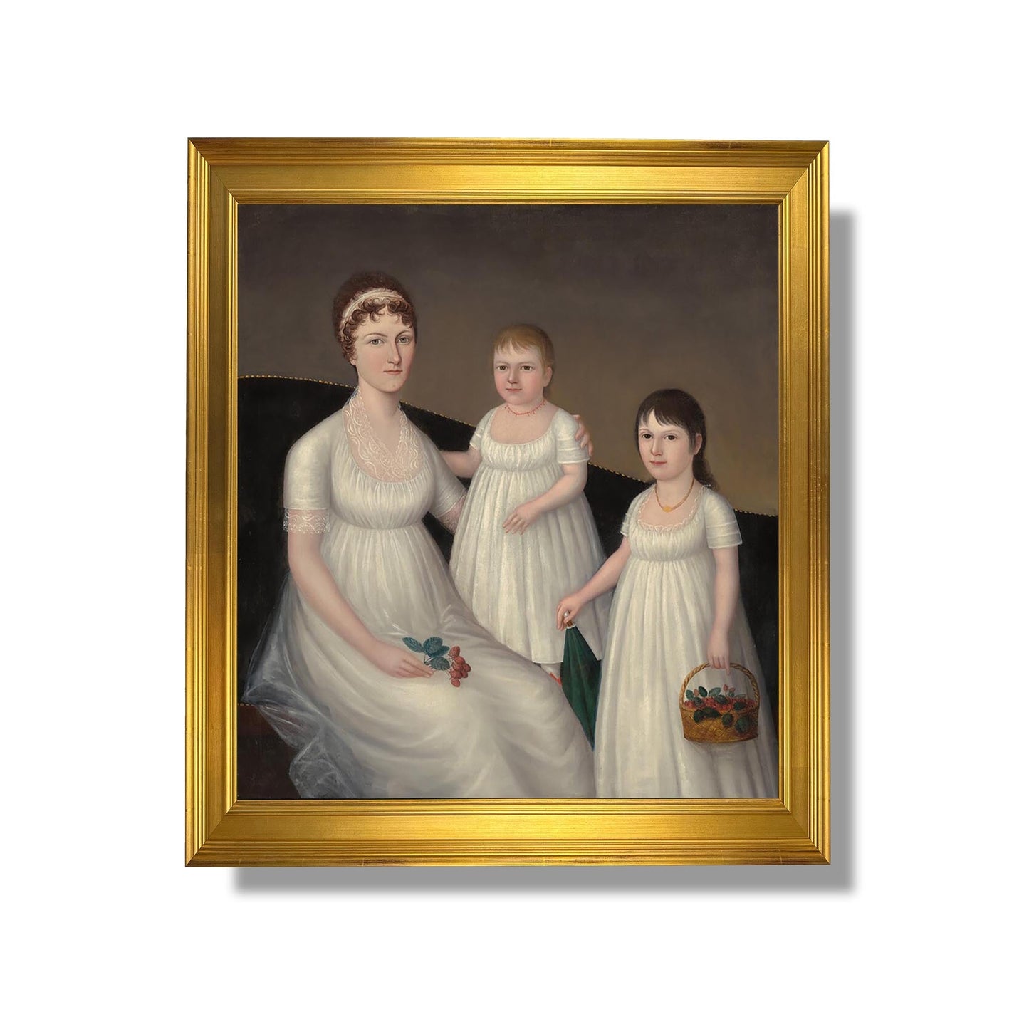 Grace Allison McCurdy (Mrs. Hugh McCurdy) and Her Daughters, Mary Jane and Letitia Grace, - Joshua Johnson