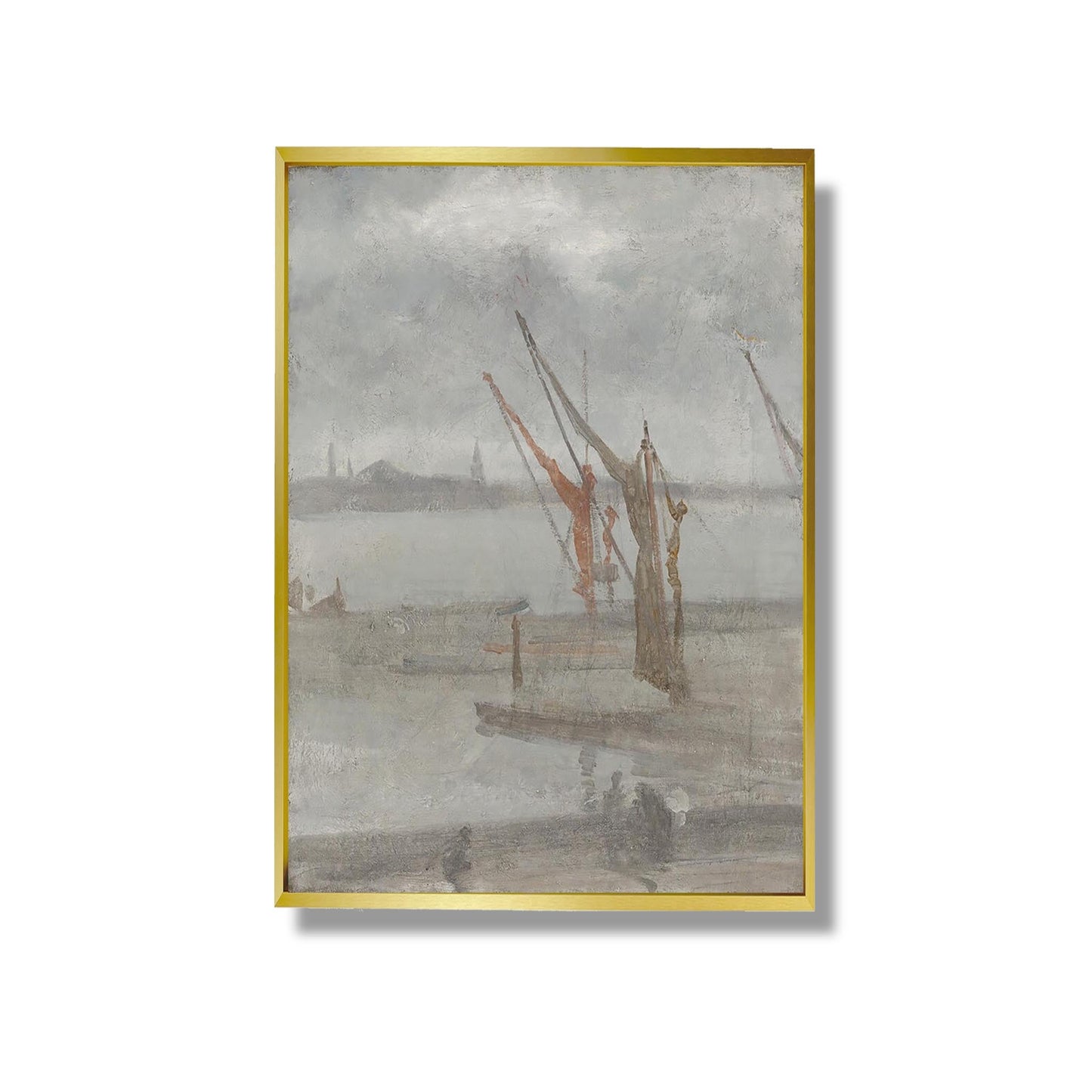 Grey and Silver: Chelsea Wharf - James McNeill Whistler
