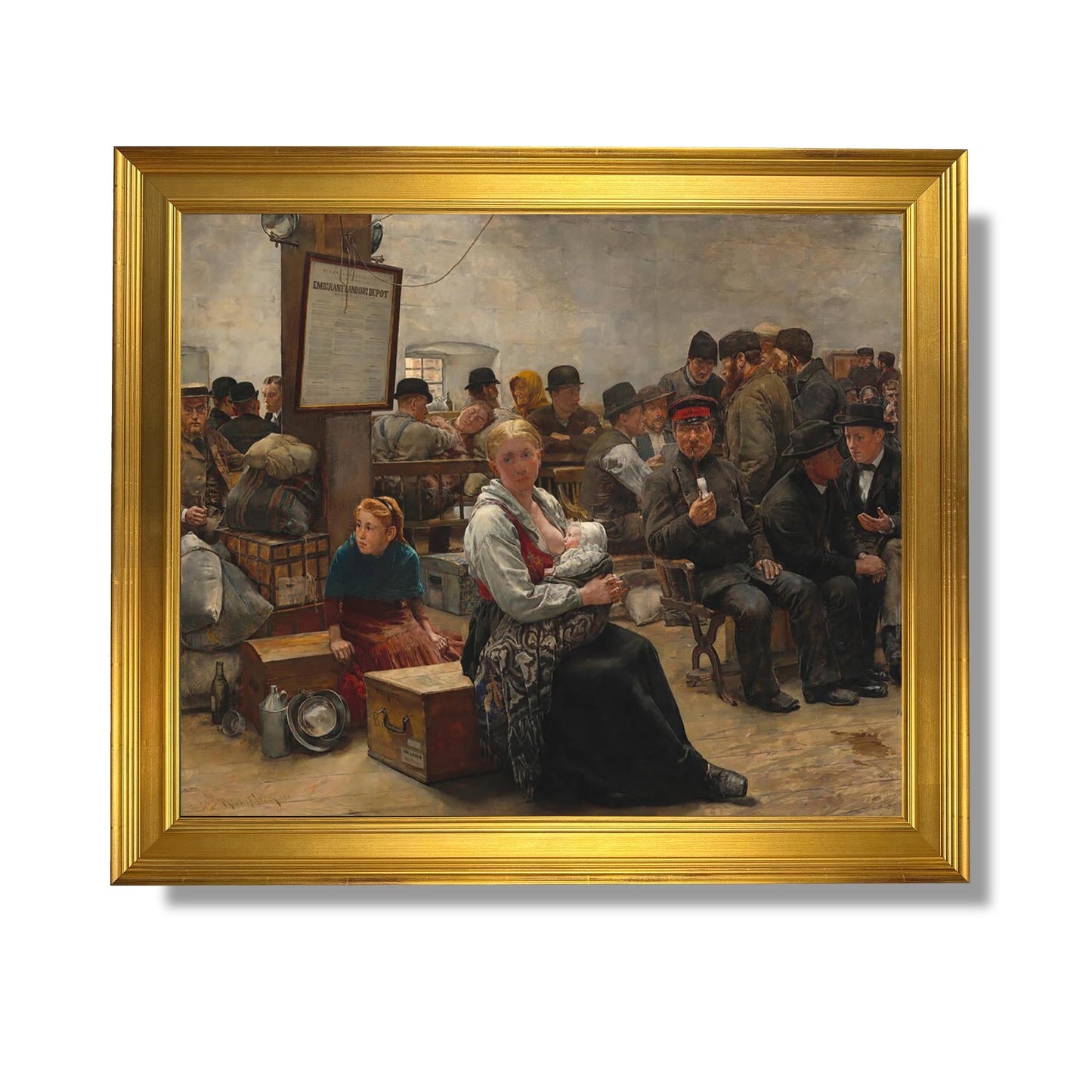 In the Land of Promise, Castle Garden - Charles Frederic Ulrich