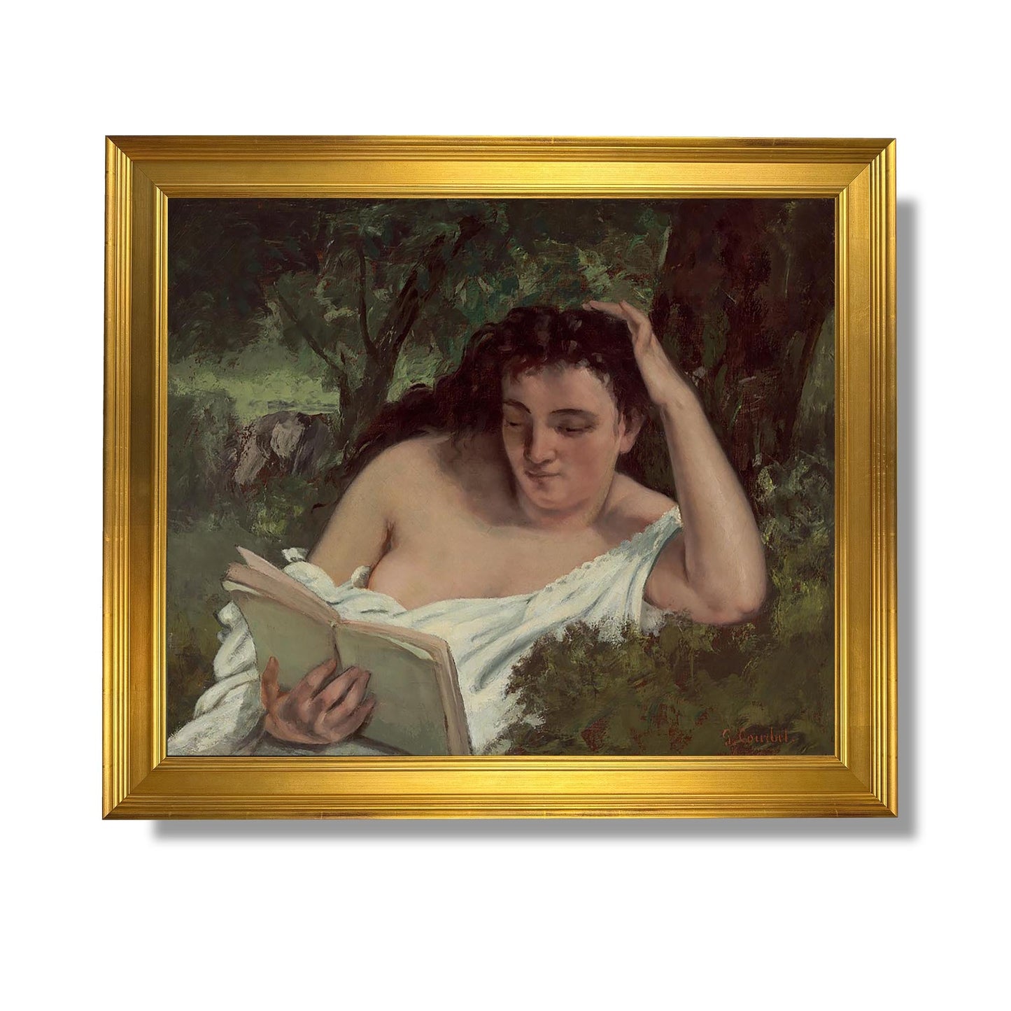 Jeune Femme Lisant - Gustave Courbet