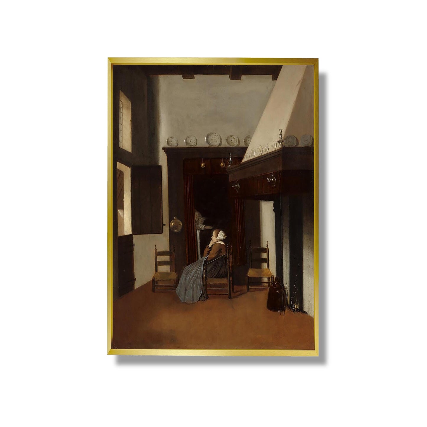 Junge Frau in einem Interieur - Jacobus Vrel