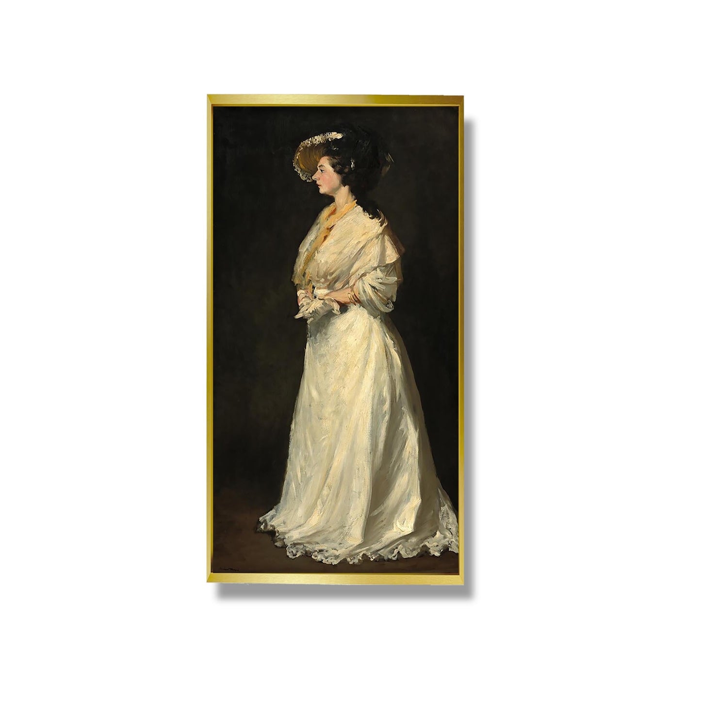 Jeune femme en blanc - Robert Henri