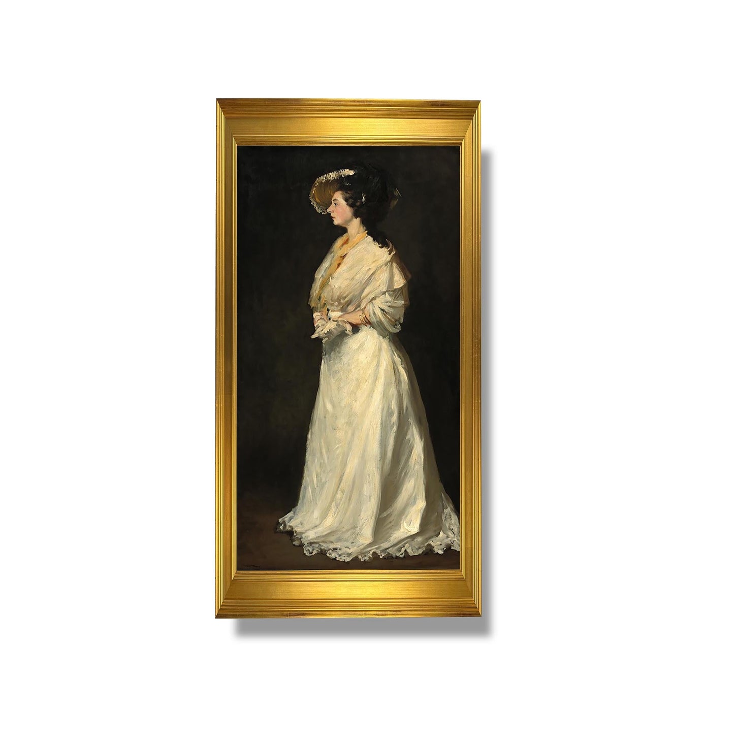 Young woman in white - Robert Henri