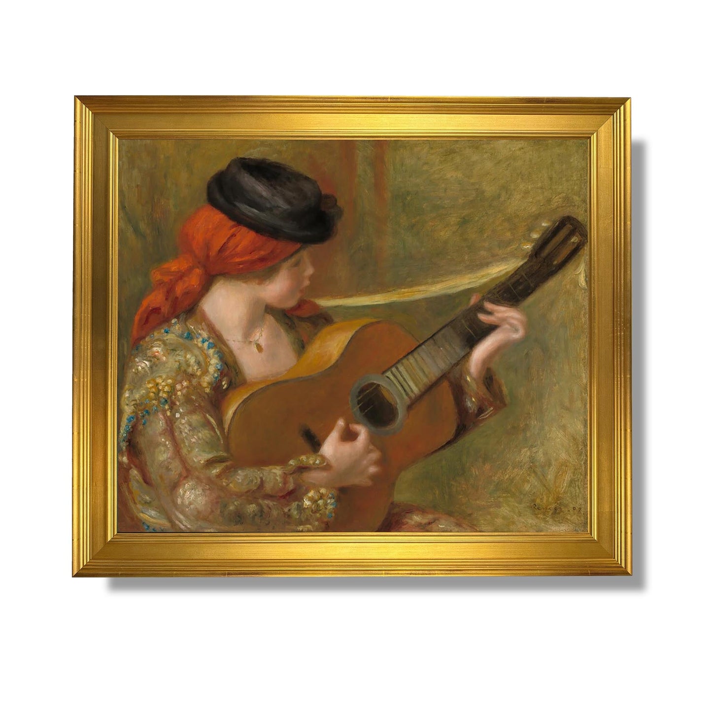 Young Spanish Woman with a Guitar - Auguste Renoir