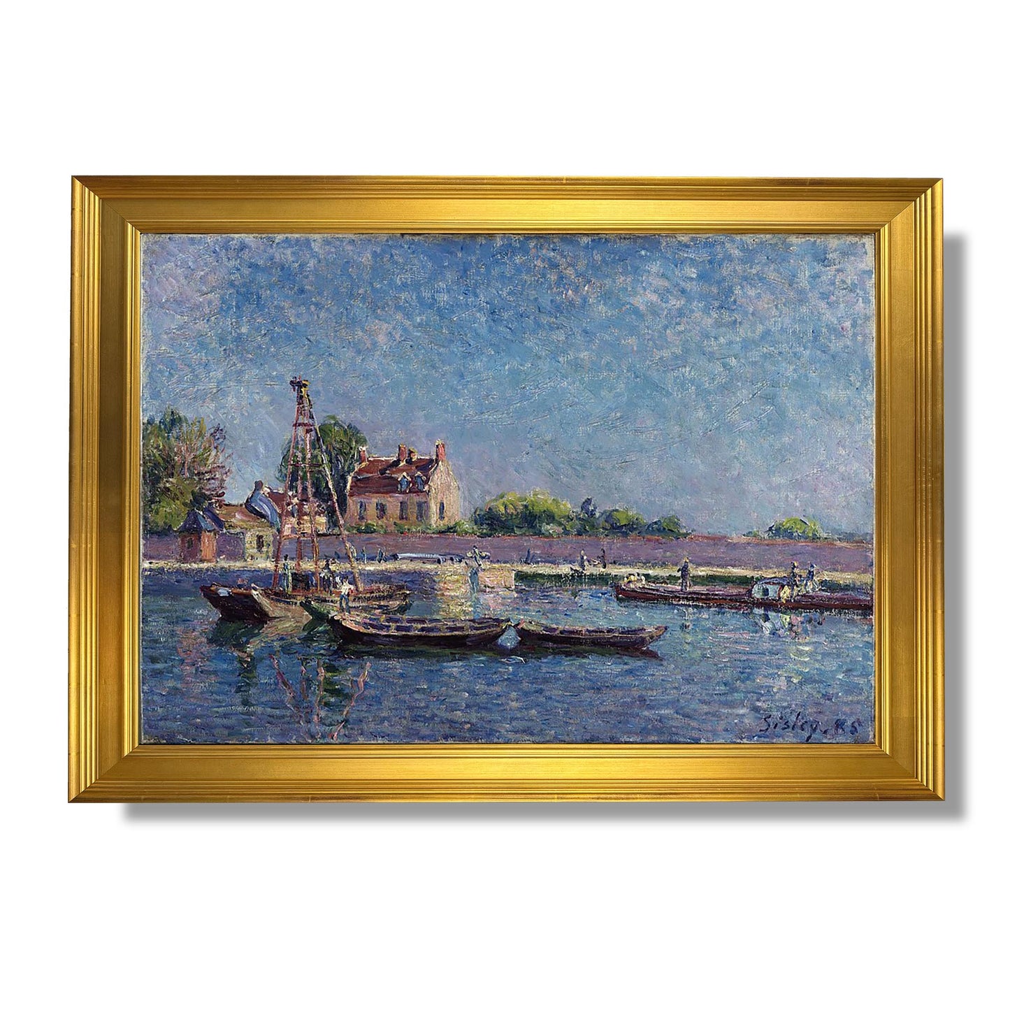 The Lock of Saint-Mammes - Alfred Sisley