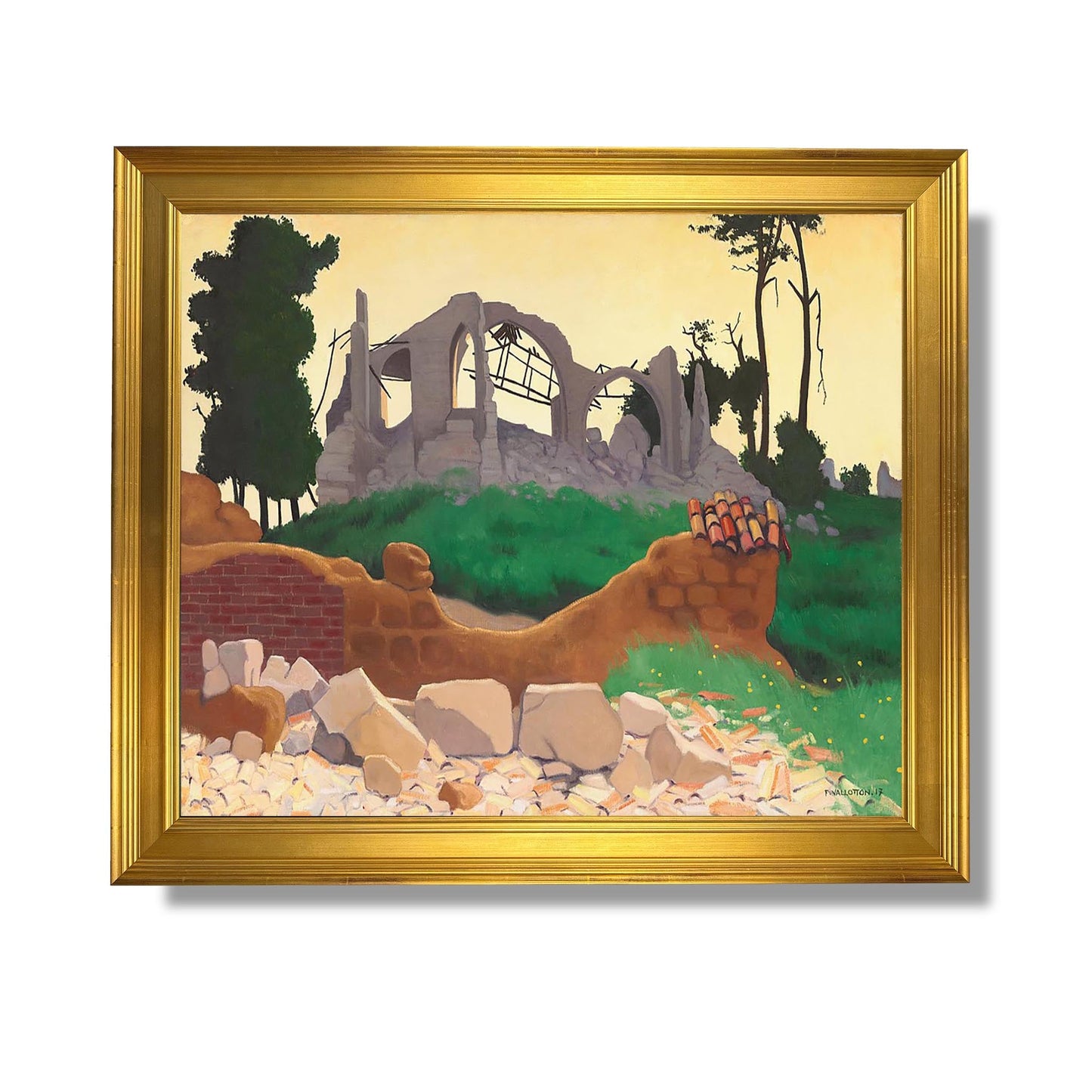 Die Kirche von Souain - Félix Vallotton