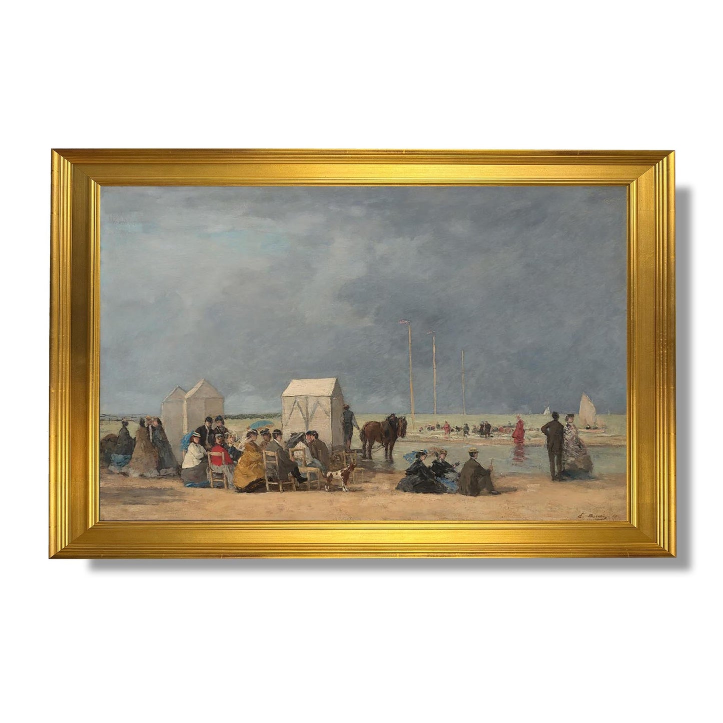 Bath Time in Deauville - Eugène Boudin