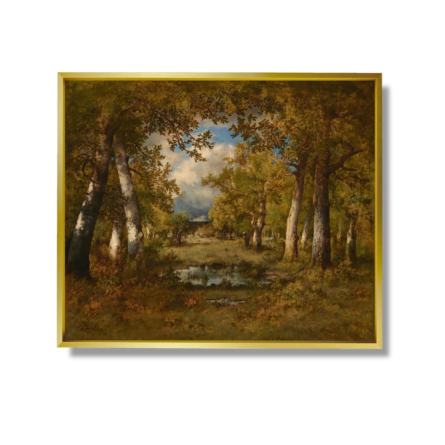 Der Froschteich - Narcissus Virgil Diaz de la Peña