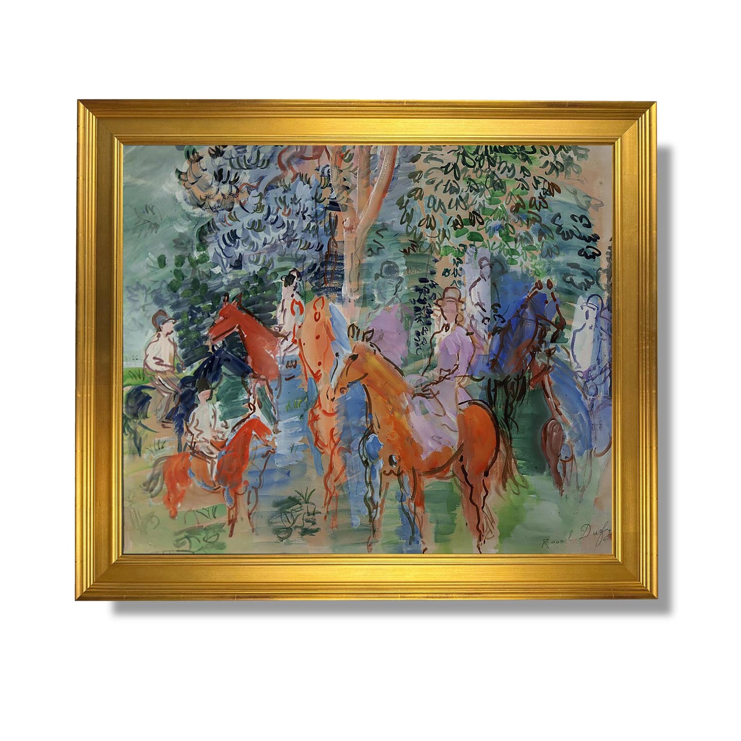 The Family of Count Harry Kessler on Horseback - Raoul Dufy