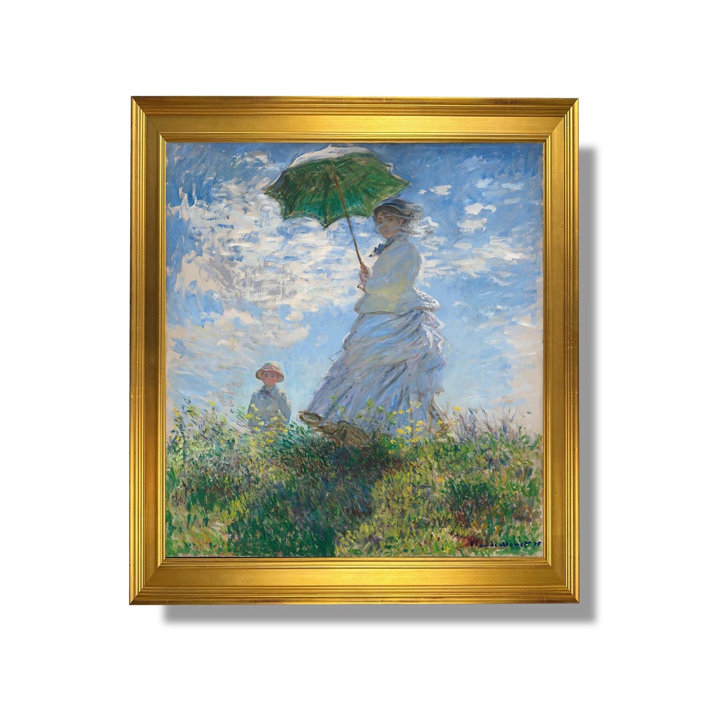 La Femme à ombrelle - Madame Monet et son fils - Claude Monet