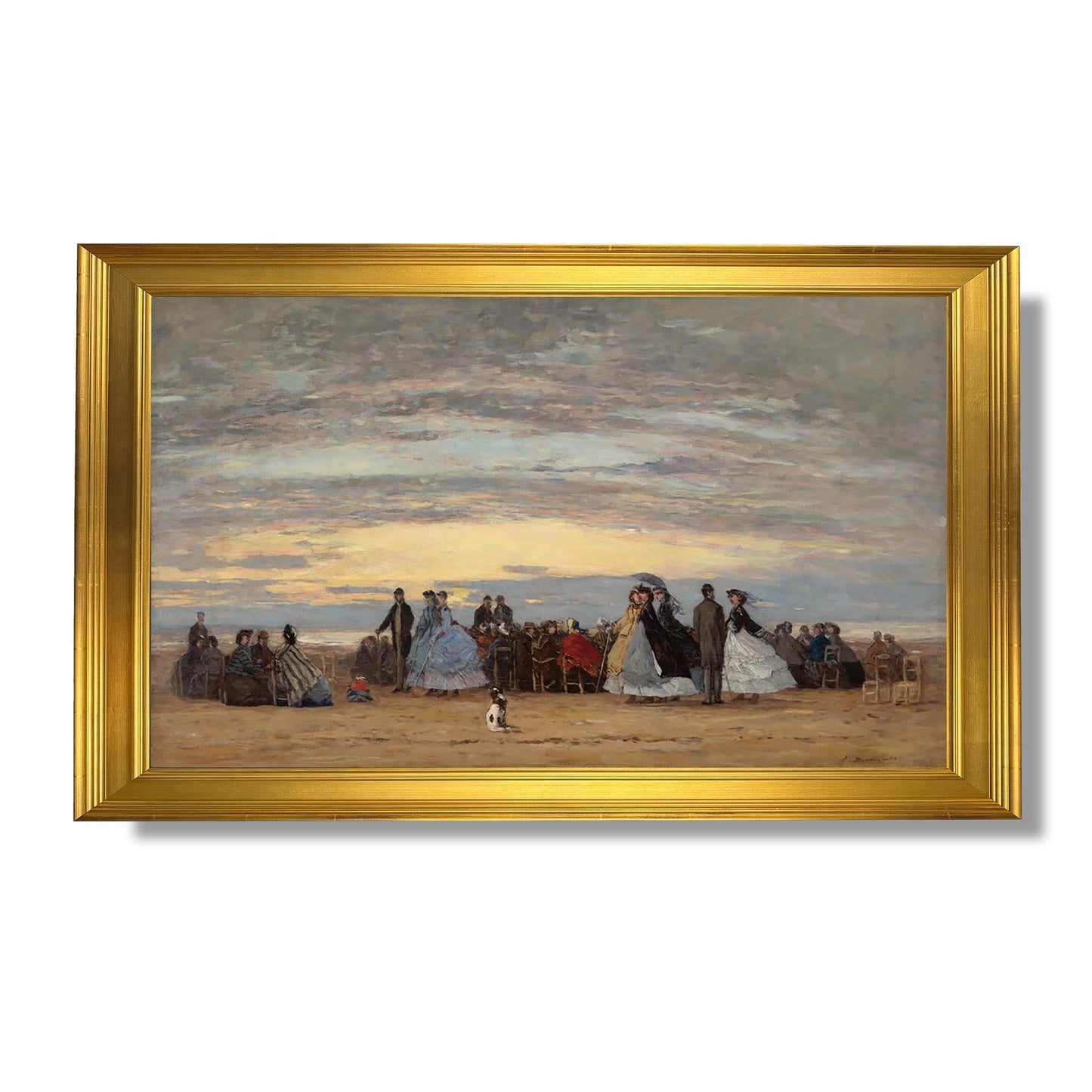 The Beach at Villerville - Eugène Boudin