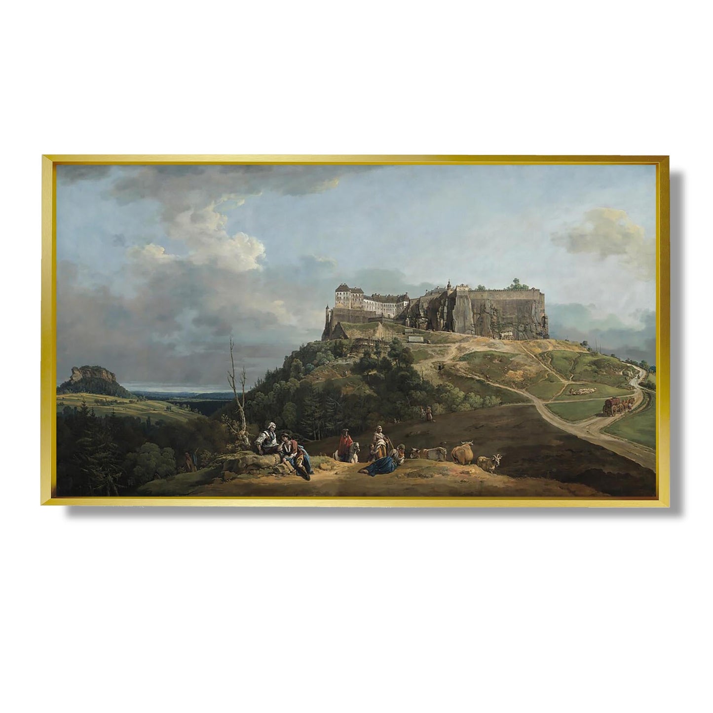 La forteresse de Königstein - Bernardo Bellotto