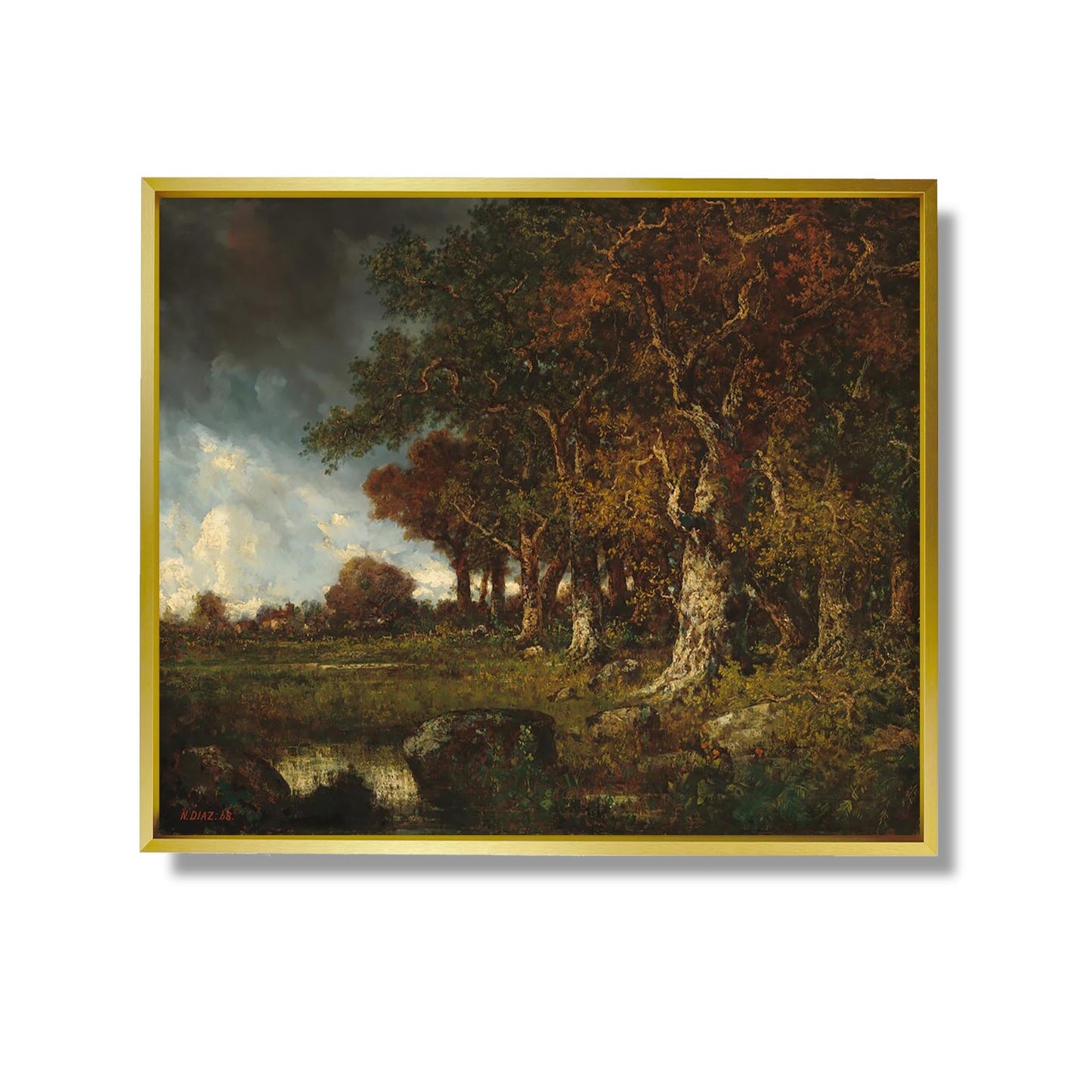 La lisière de la forêt des Monts-Girard, Fontainebleau - Narcisse Diaz de la Peña