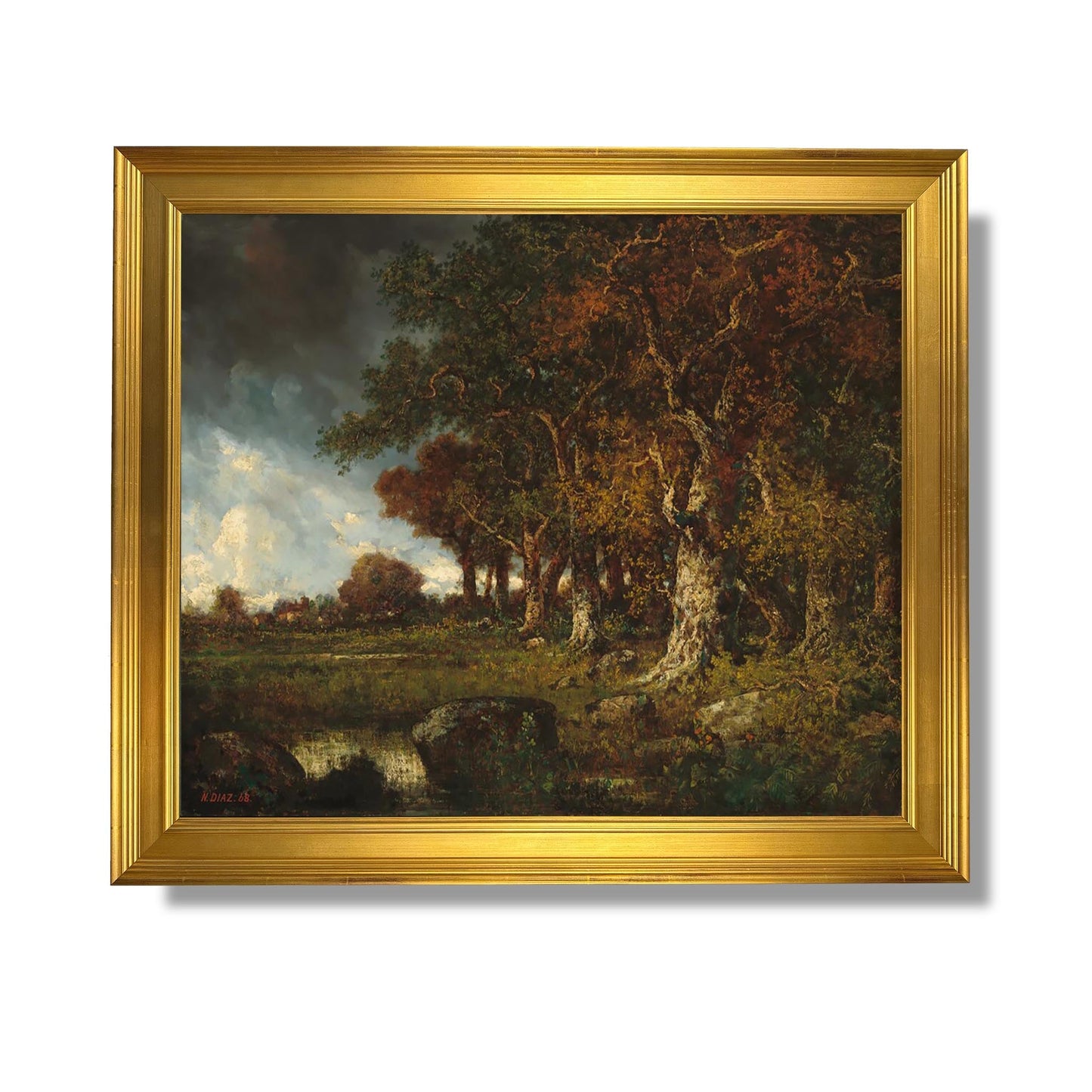 The edge of the Monts-Girard forest, Fontainebleau - Narcisse Diaz de la Peña