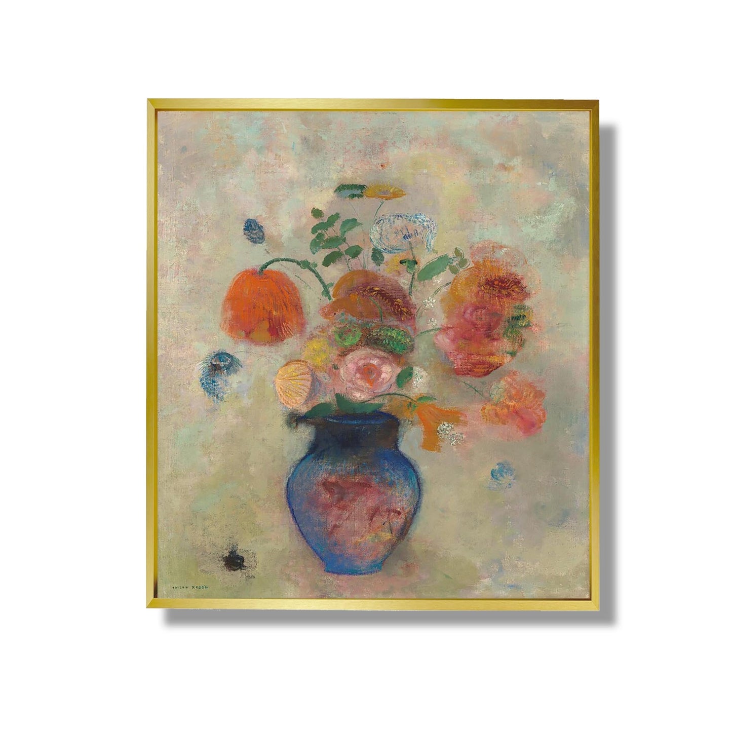 Large vase with flowers - Odilon Redon
