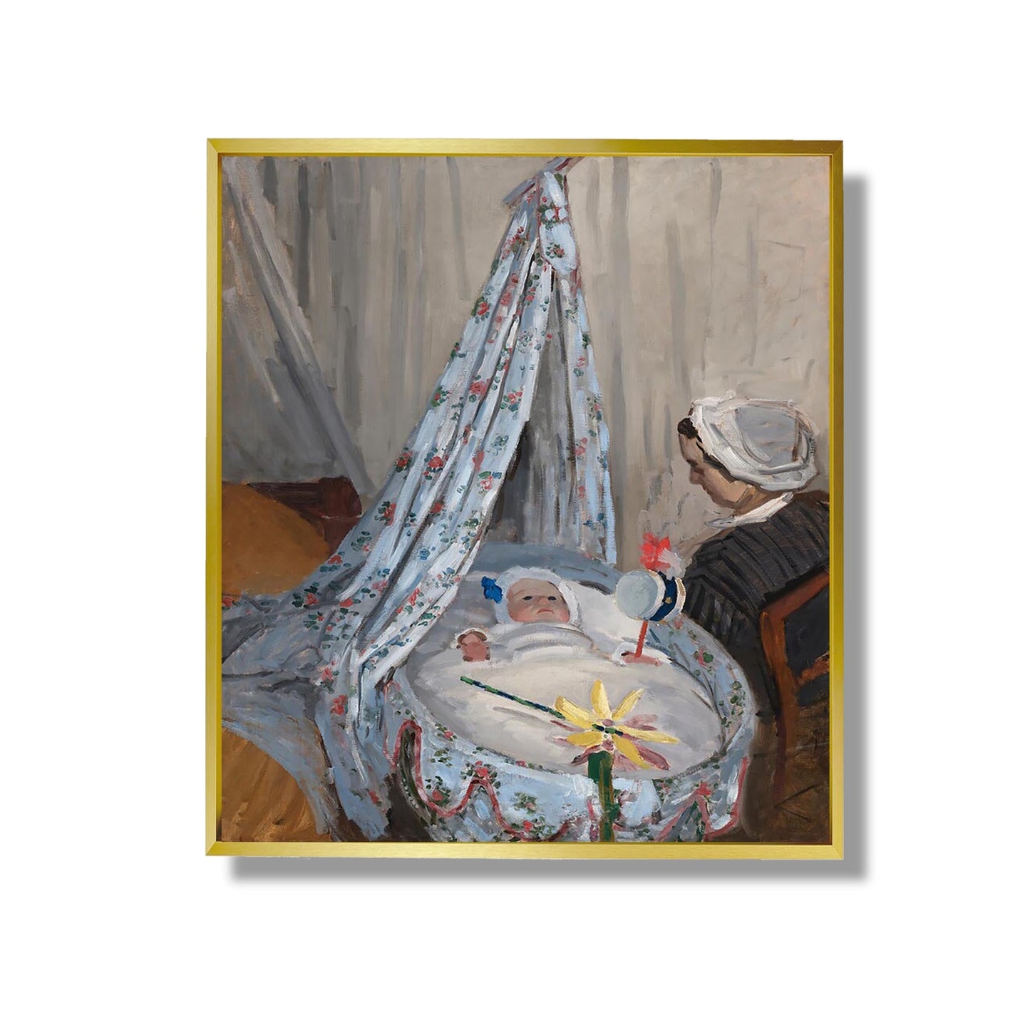 Die Wiege - Camille mit dem Sohn des Künstlers, Jean - Claude Monet