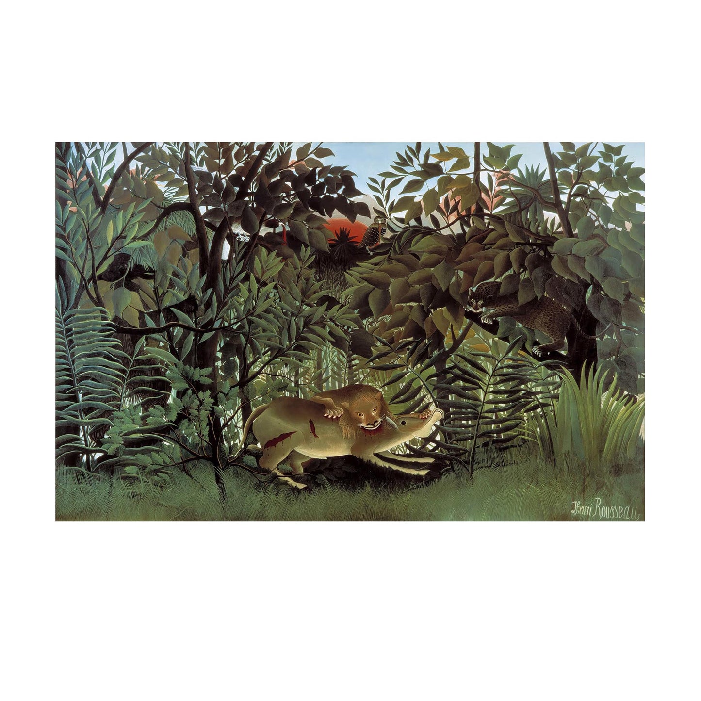 Rendezvous im Wald - Henri Rousseau