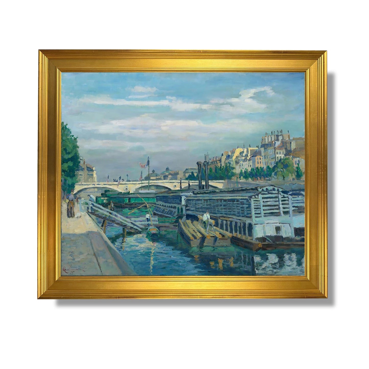 The Louis Philippe Bridge - Jean-Baptiste-Armand Guillaumin