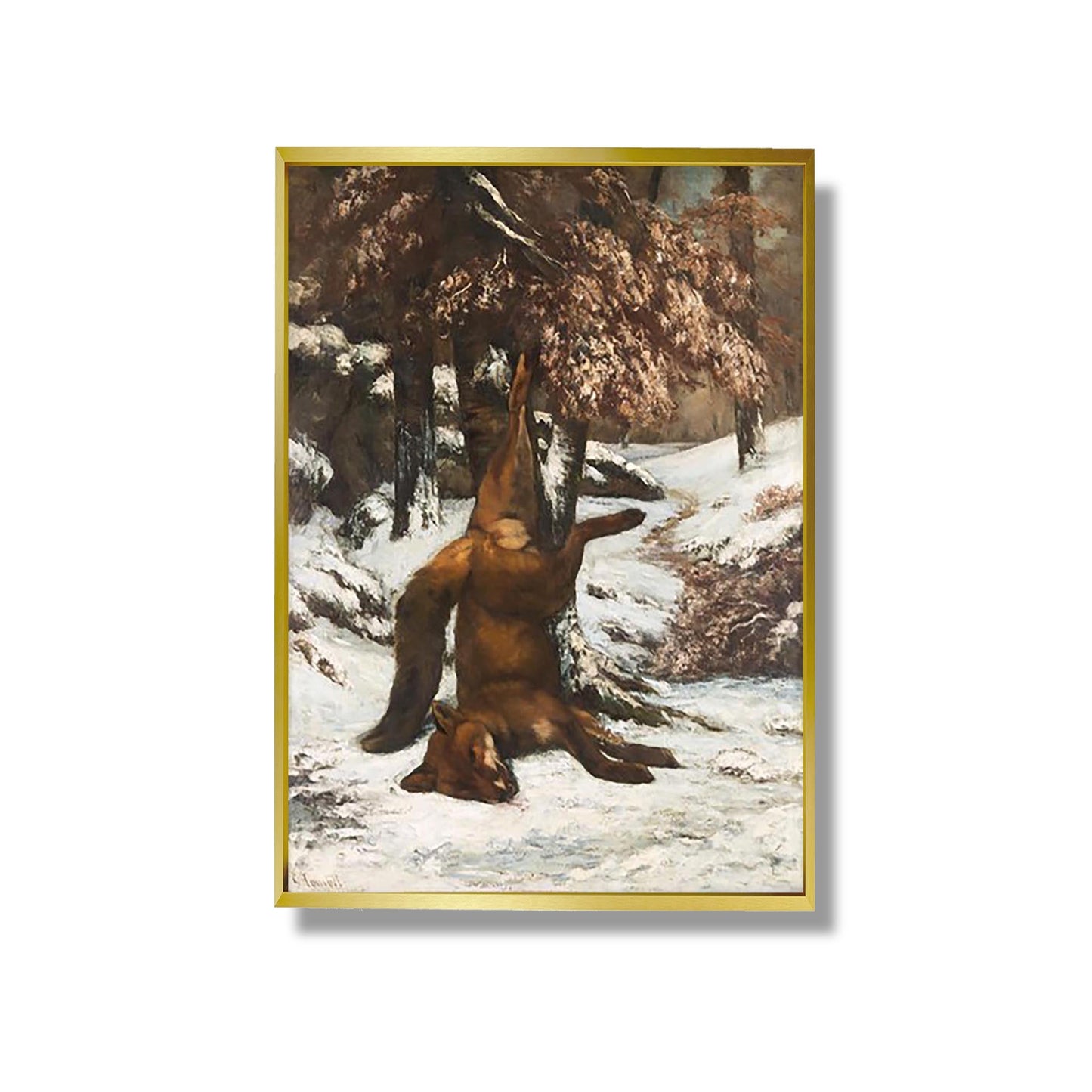 Der tote Fuchs - Gustave Courbet