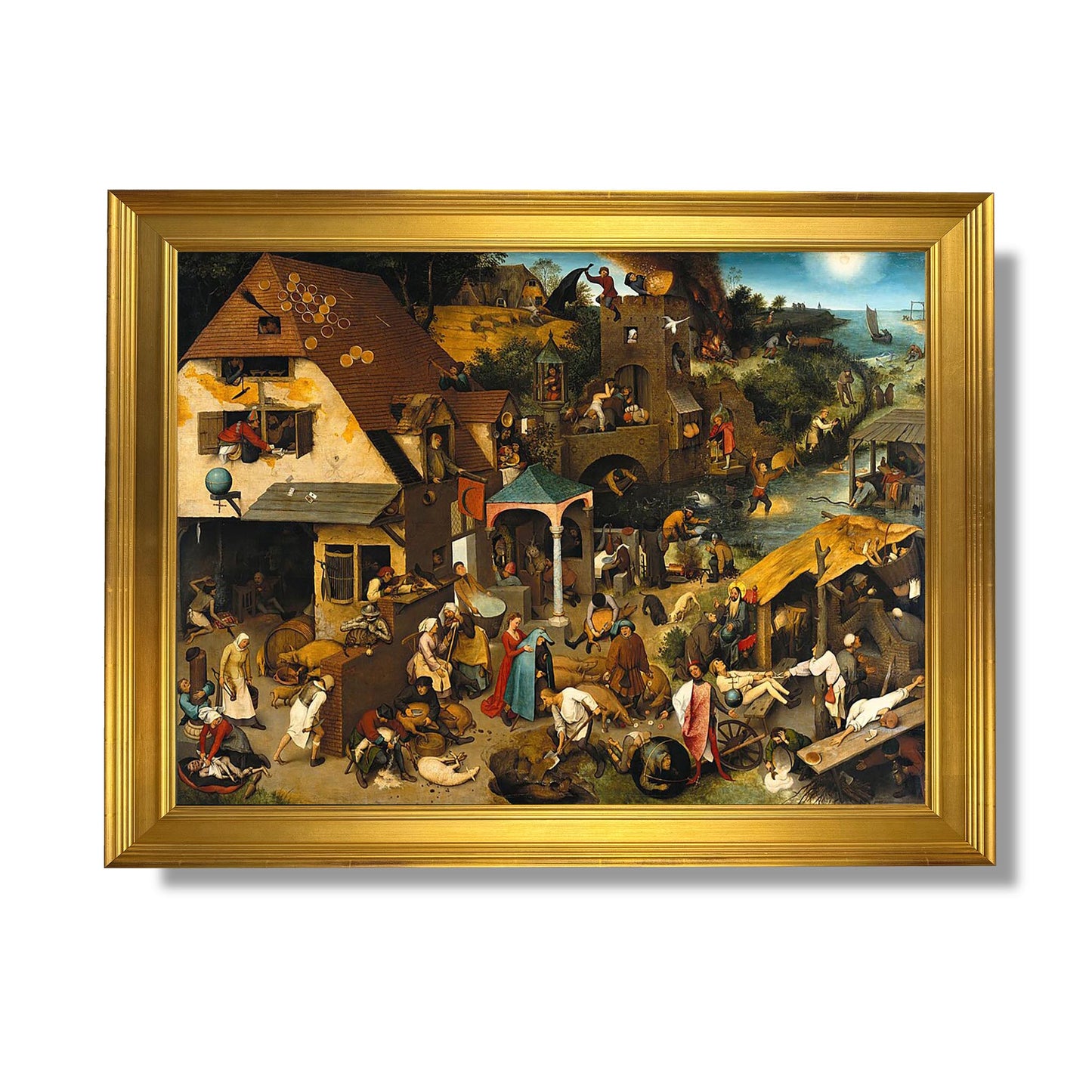 Niederländische Sprichwörter - Pieter Bruegel der Ältere