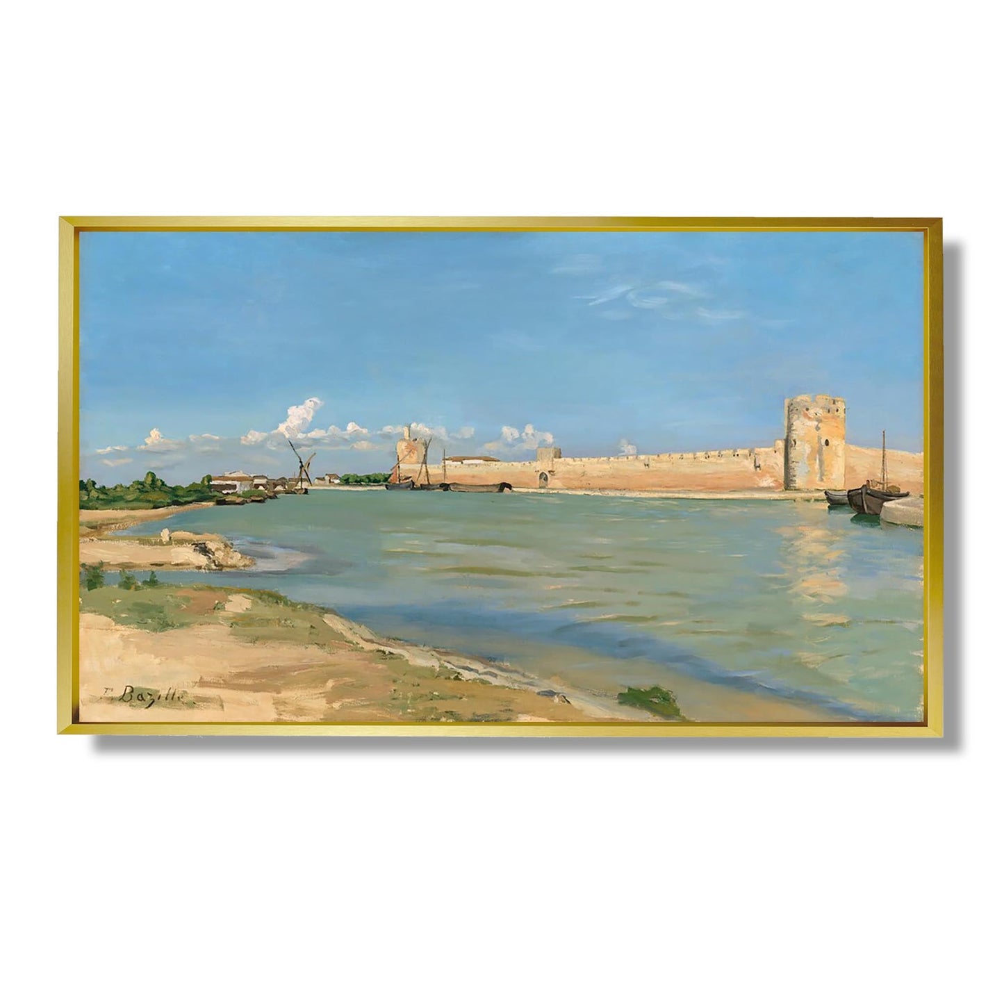 Les Remparts d'Aigues-Mortes - Frédéric Bazille