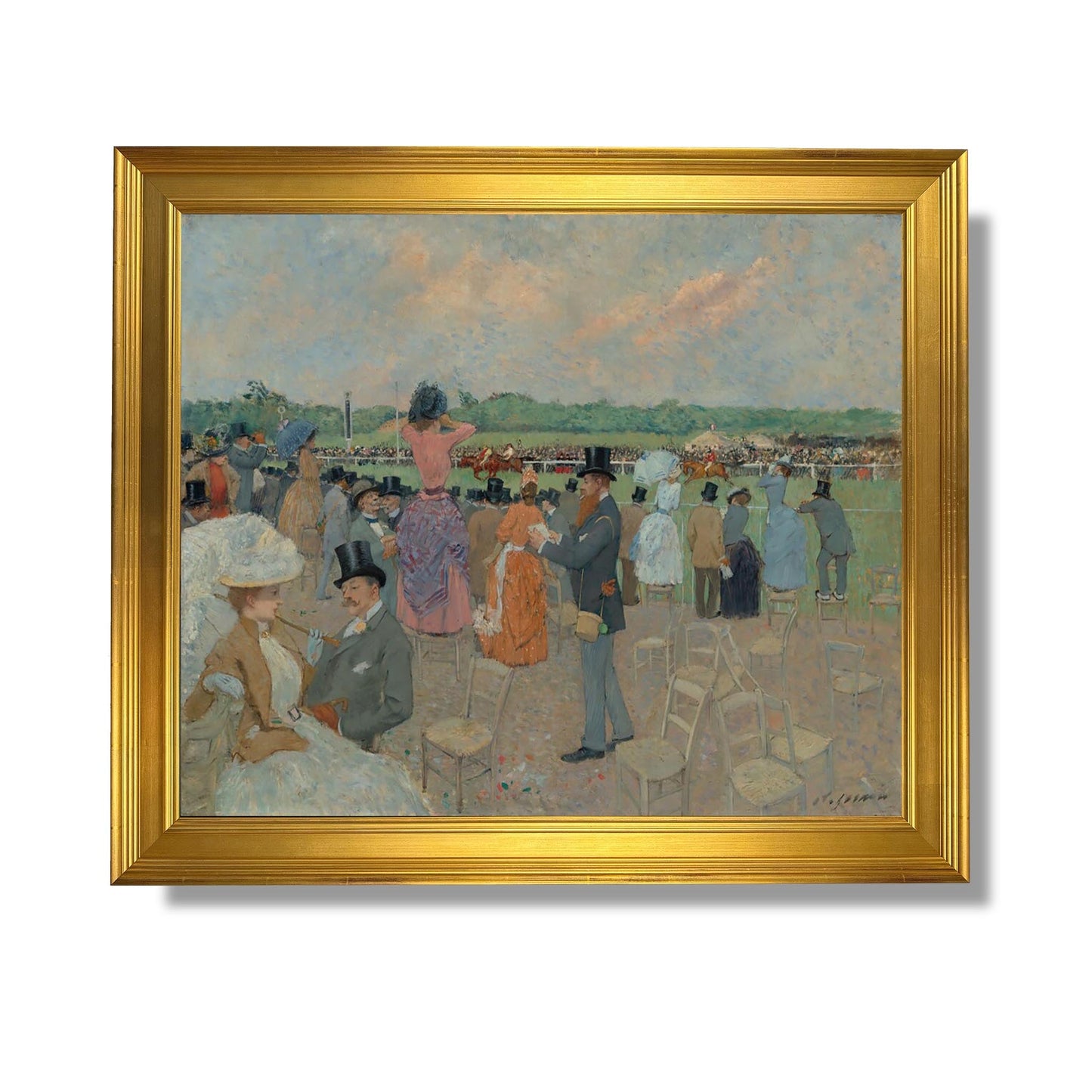 Les courses à Longchamp - Jean-Louis Forain