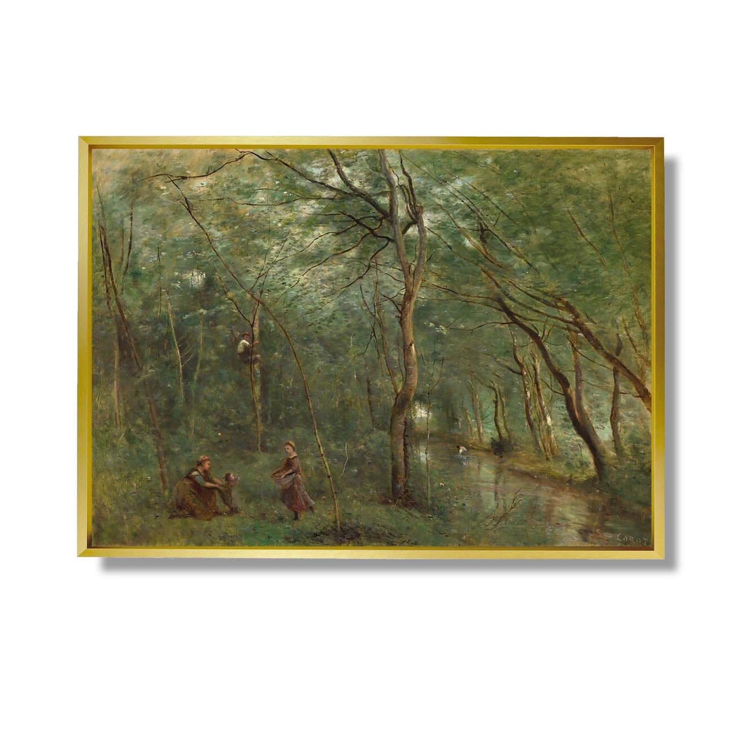 Les cueilleurs d'anguilles - Jean-Baptiste-Camille Corot