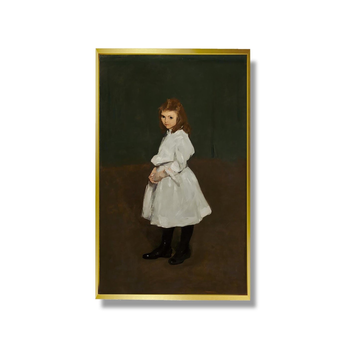 Little Girl in White (Queenie Burnett) - George Bellows